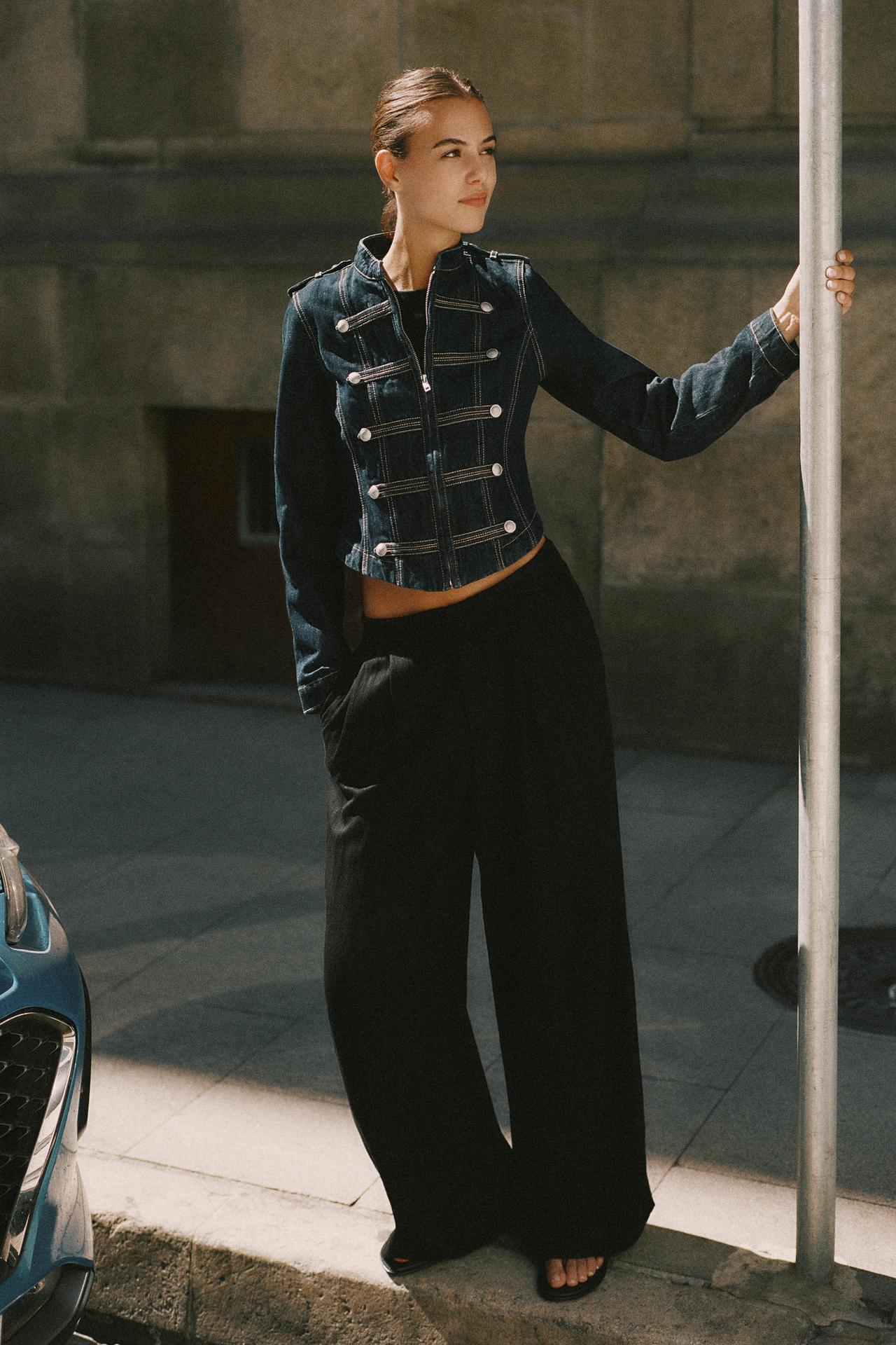 Darted smart trousers — Black