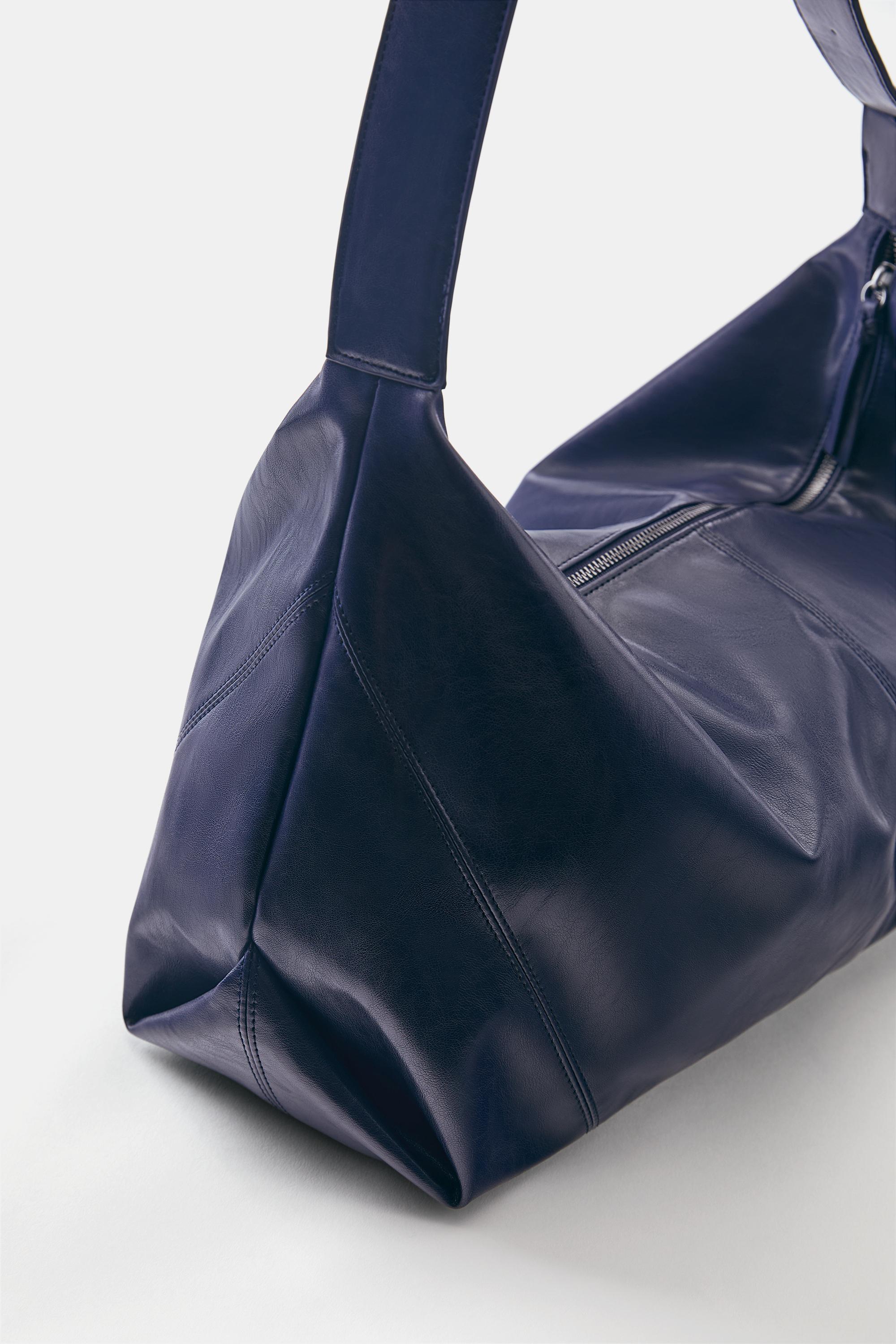 Crossbody shopper bag — Blue