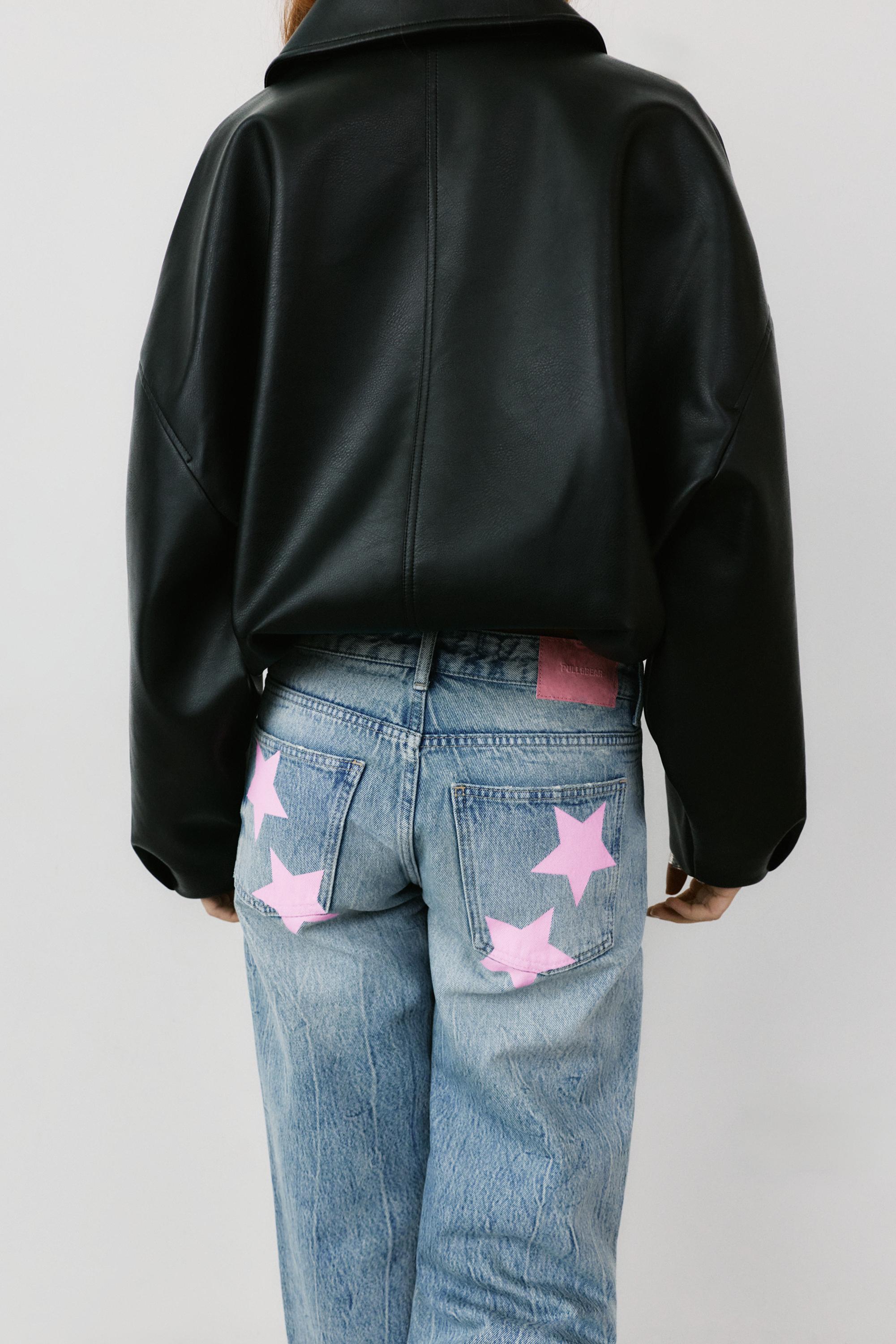 Yıldız detaylı straight fit jean - Görsel 28