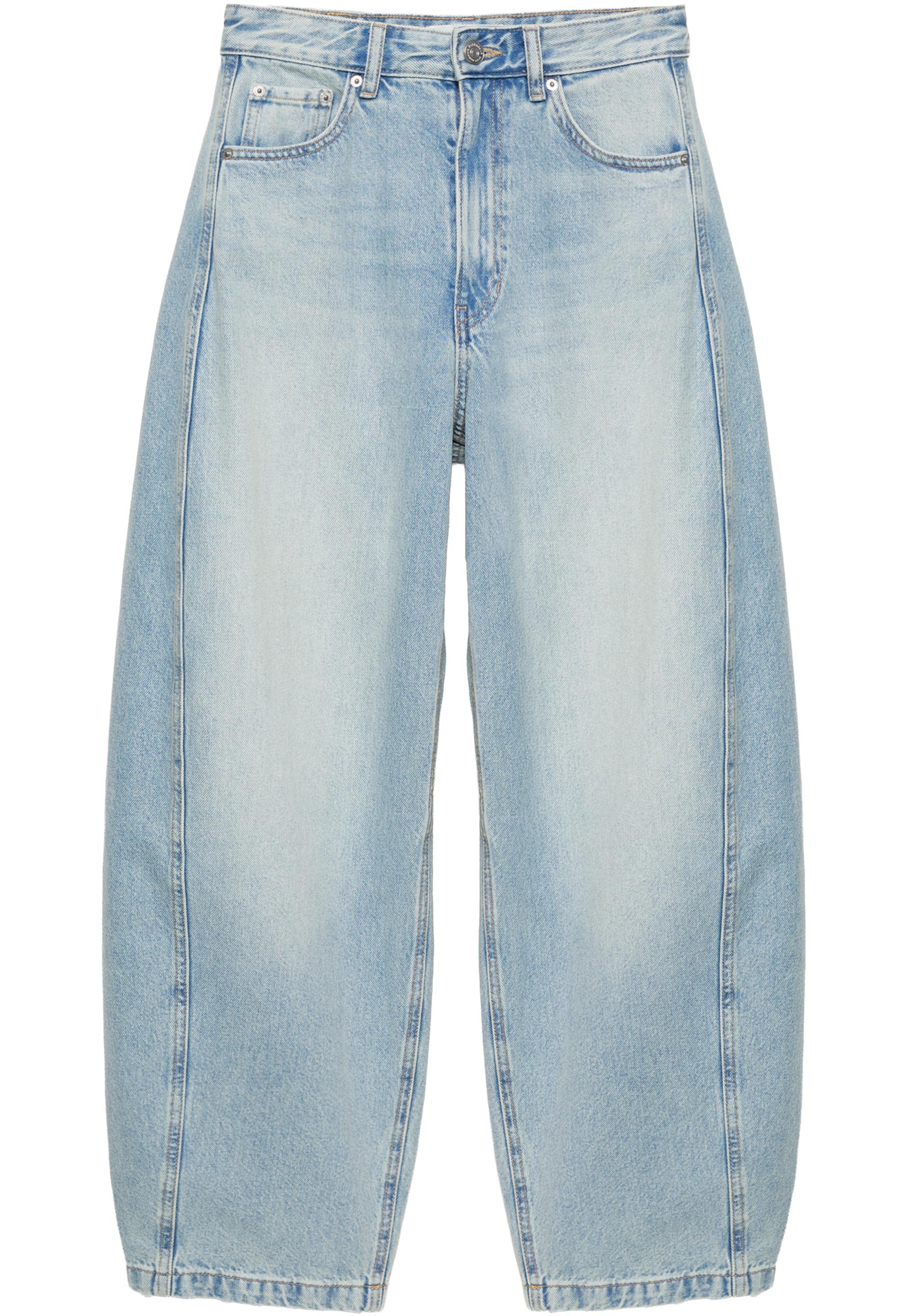 Balloon jeans with belt loops — Pale blue