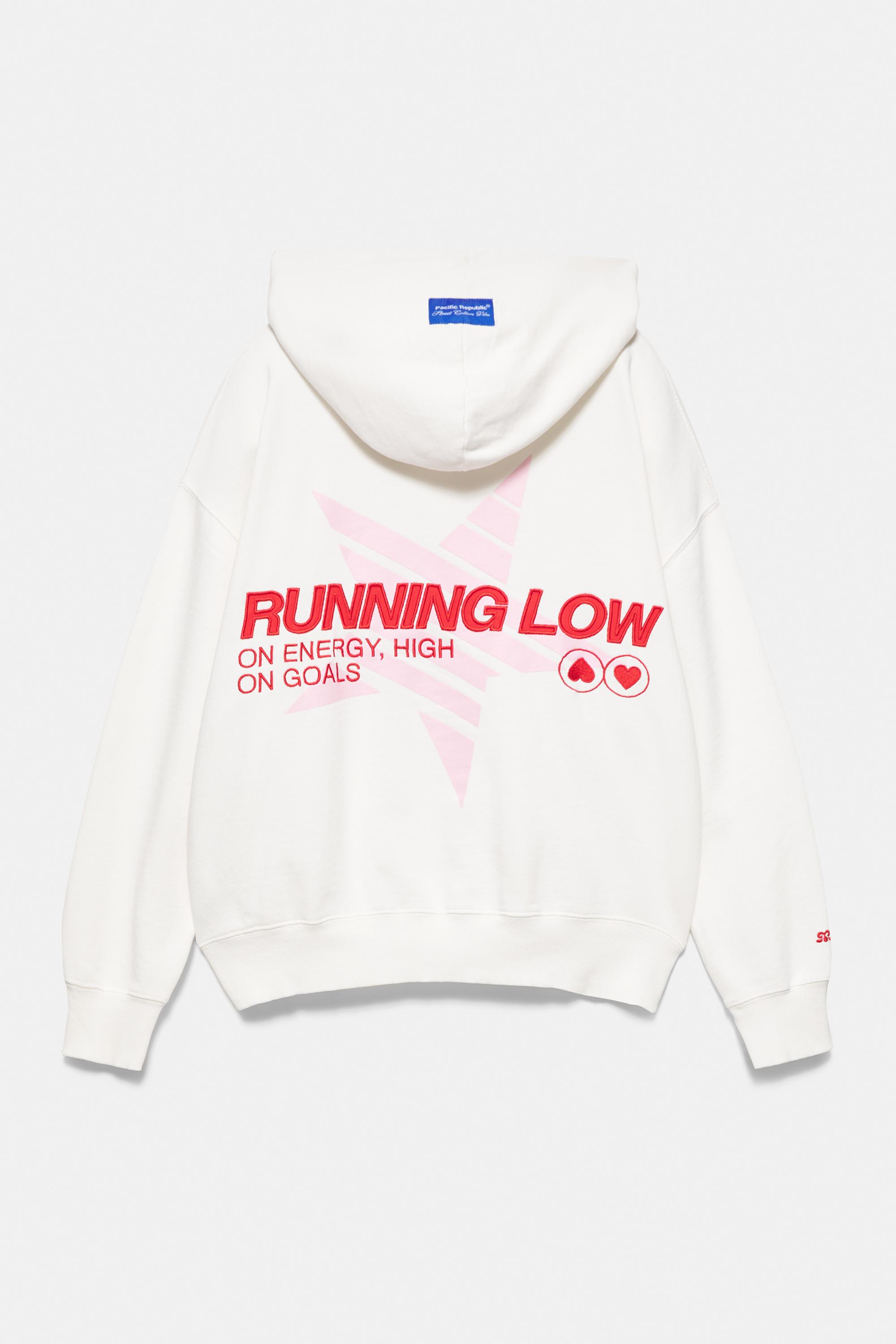 Running graphic hoodie — Ice