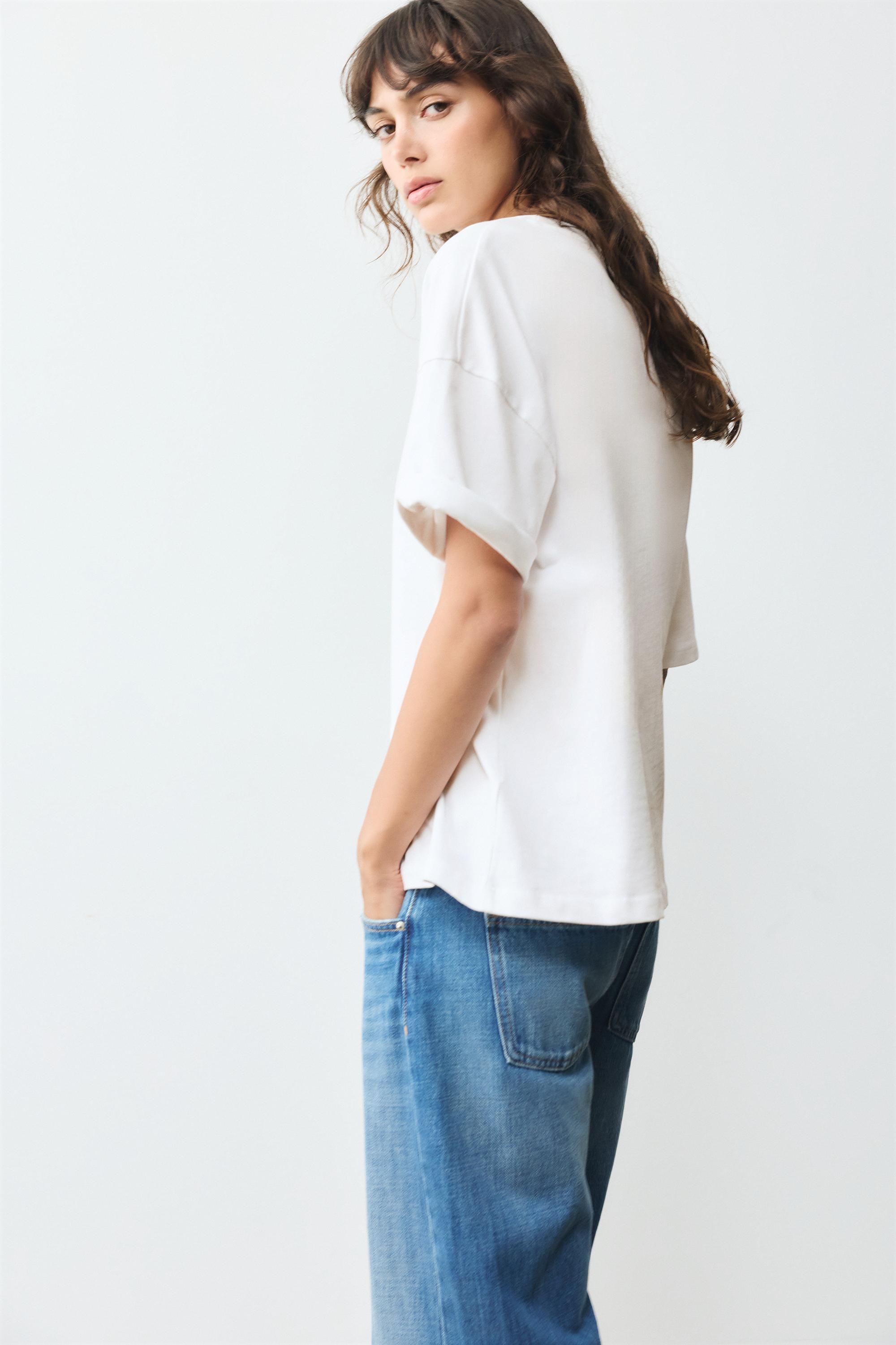 Oversize short sleeve T-shirt — White