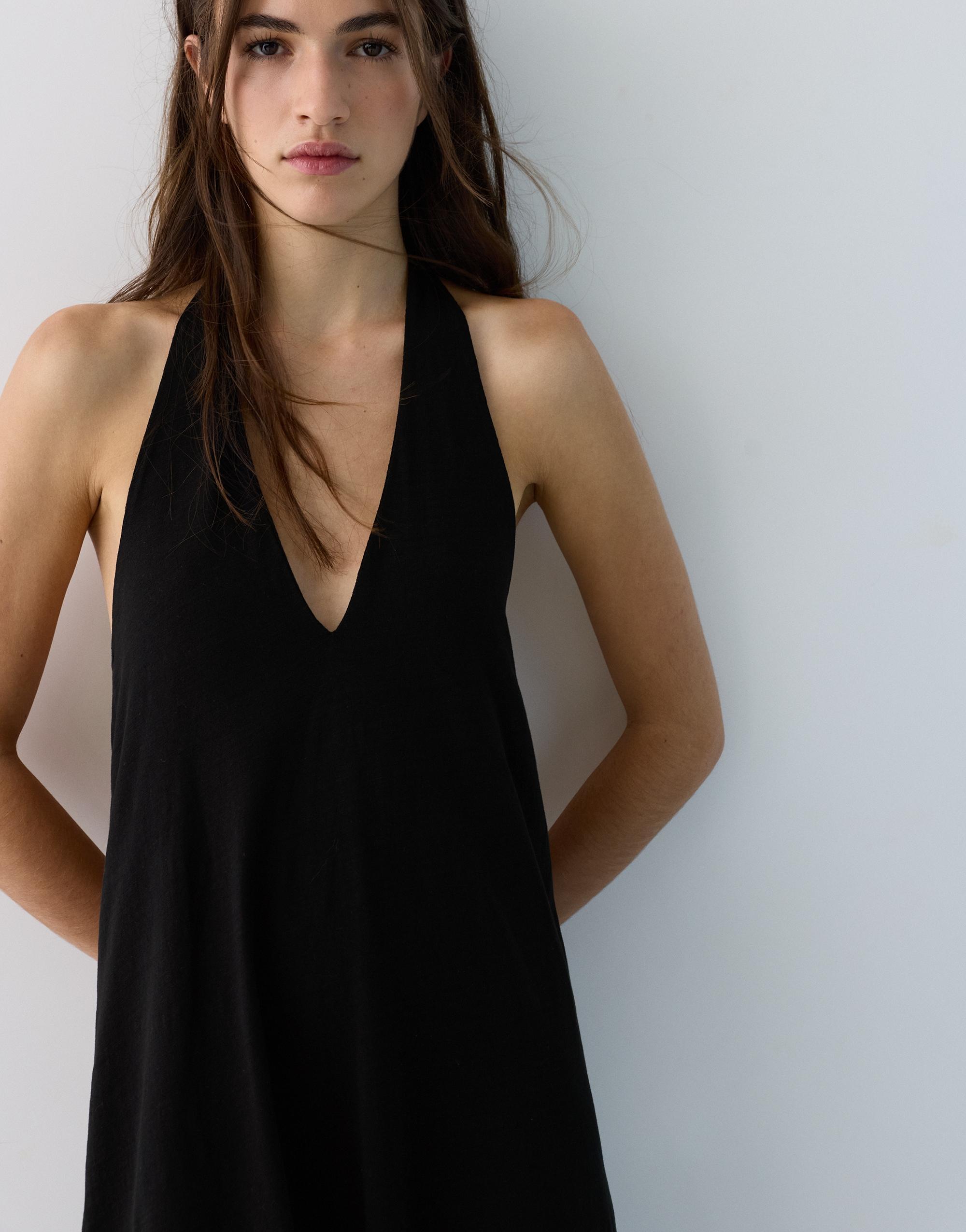 Halter midi elbise - Görsel 21