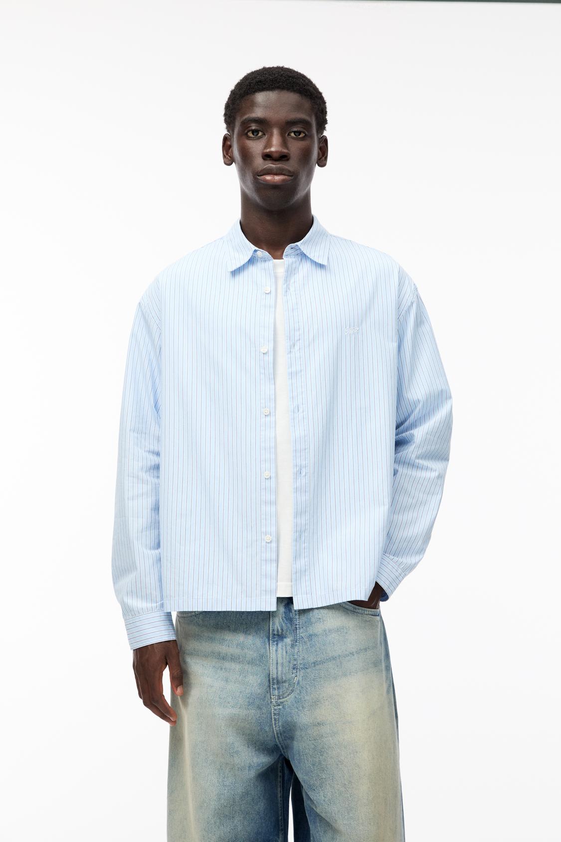 Camisa Vaquera Camisa De Rayas Pull And Bear Denim Pull And Bear