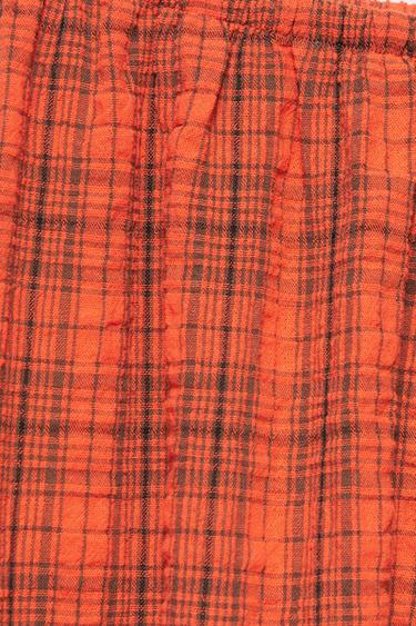 Check sarouel trousers — Red 8