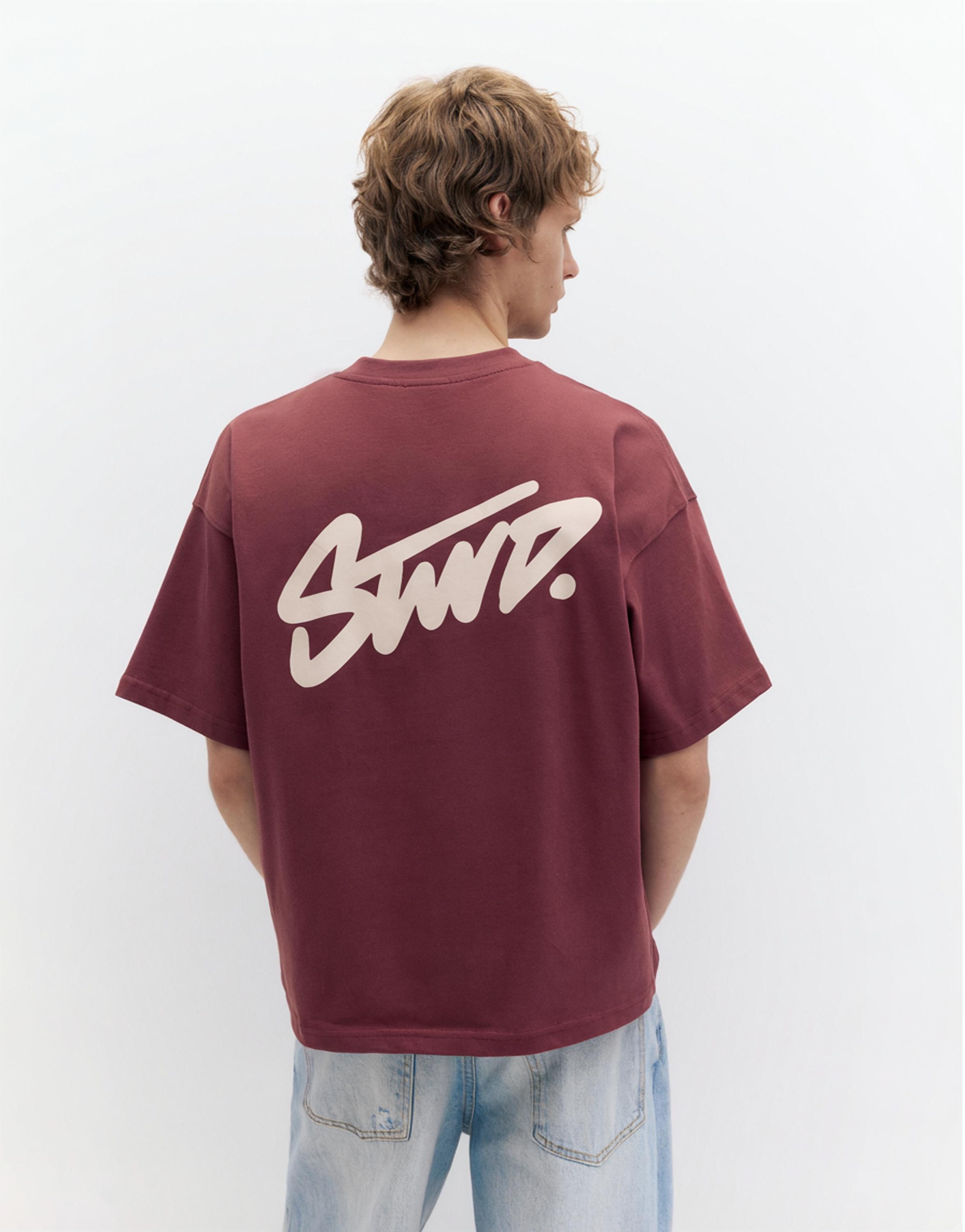 STWD logolu salaş t-shirt - Görsel 15