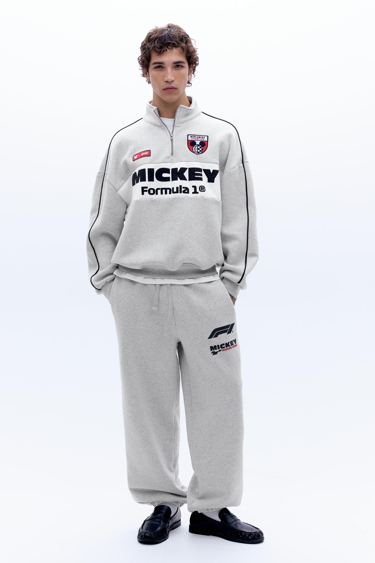 Disney x F1 joggers — Pale marl