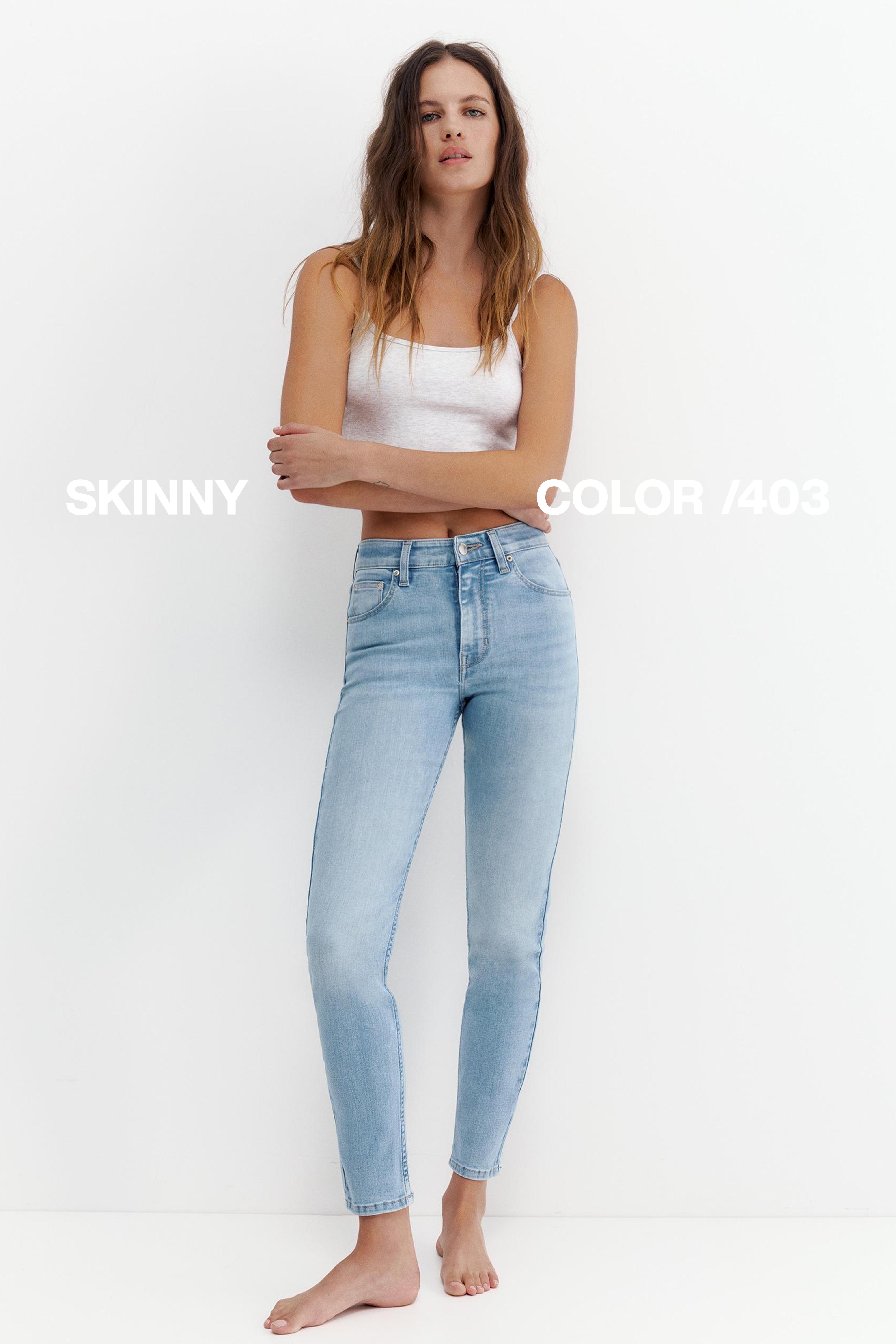 Skinny yüksek bel jean - Görsel 46
