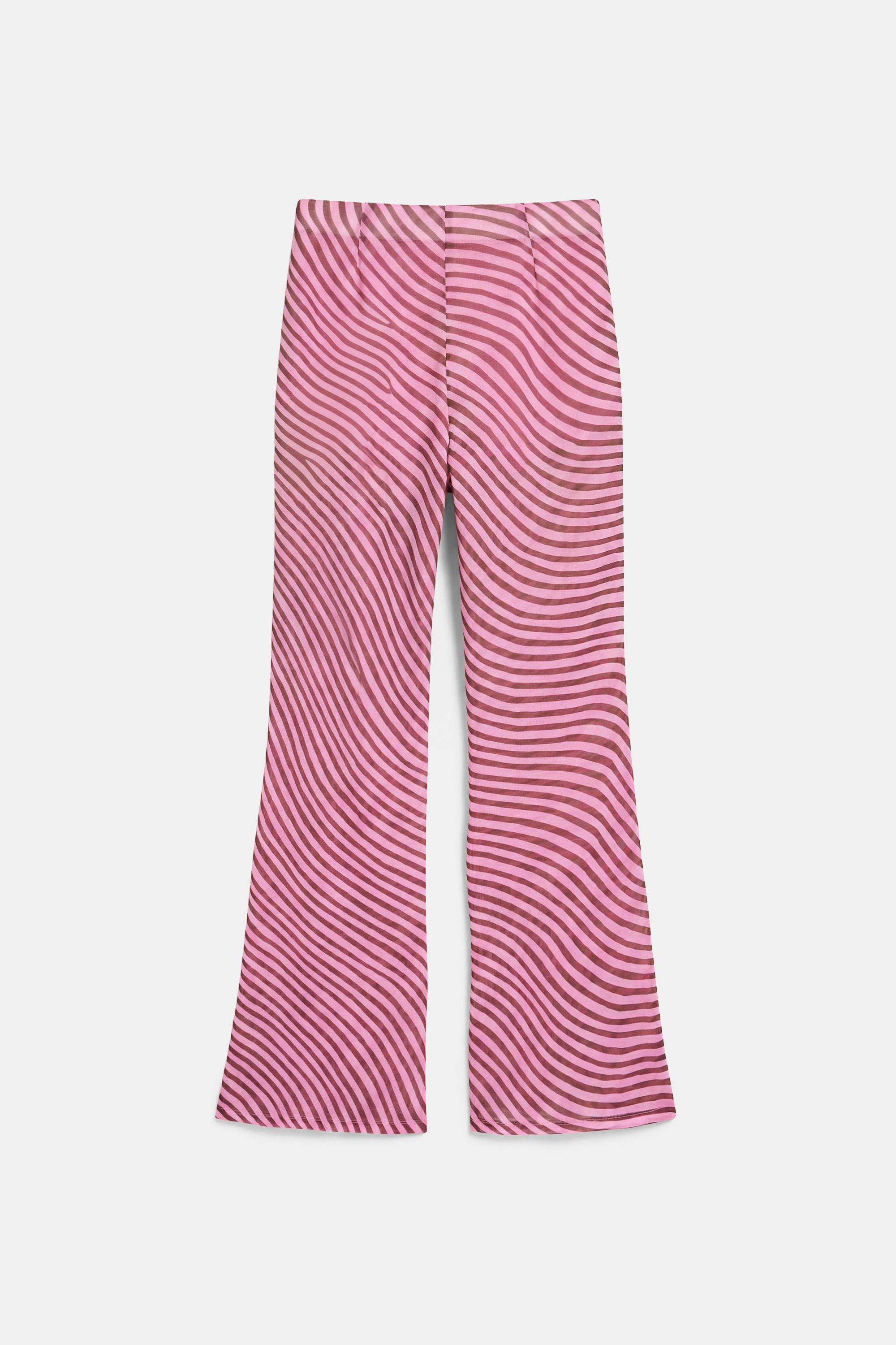 Wavy flowing trousers — Pink
