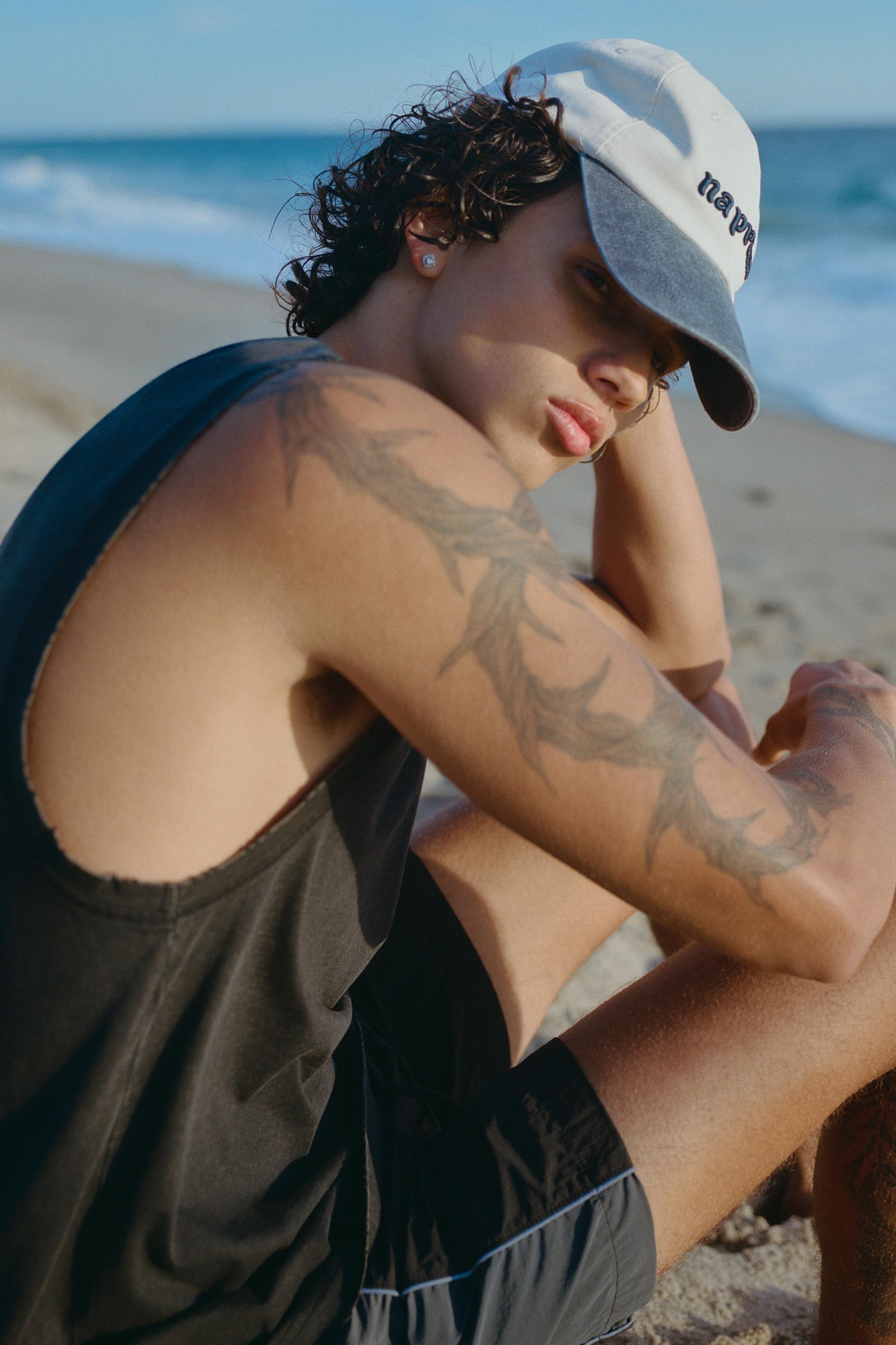 Panelled swimming trunks — Black