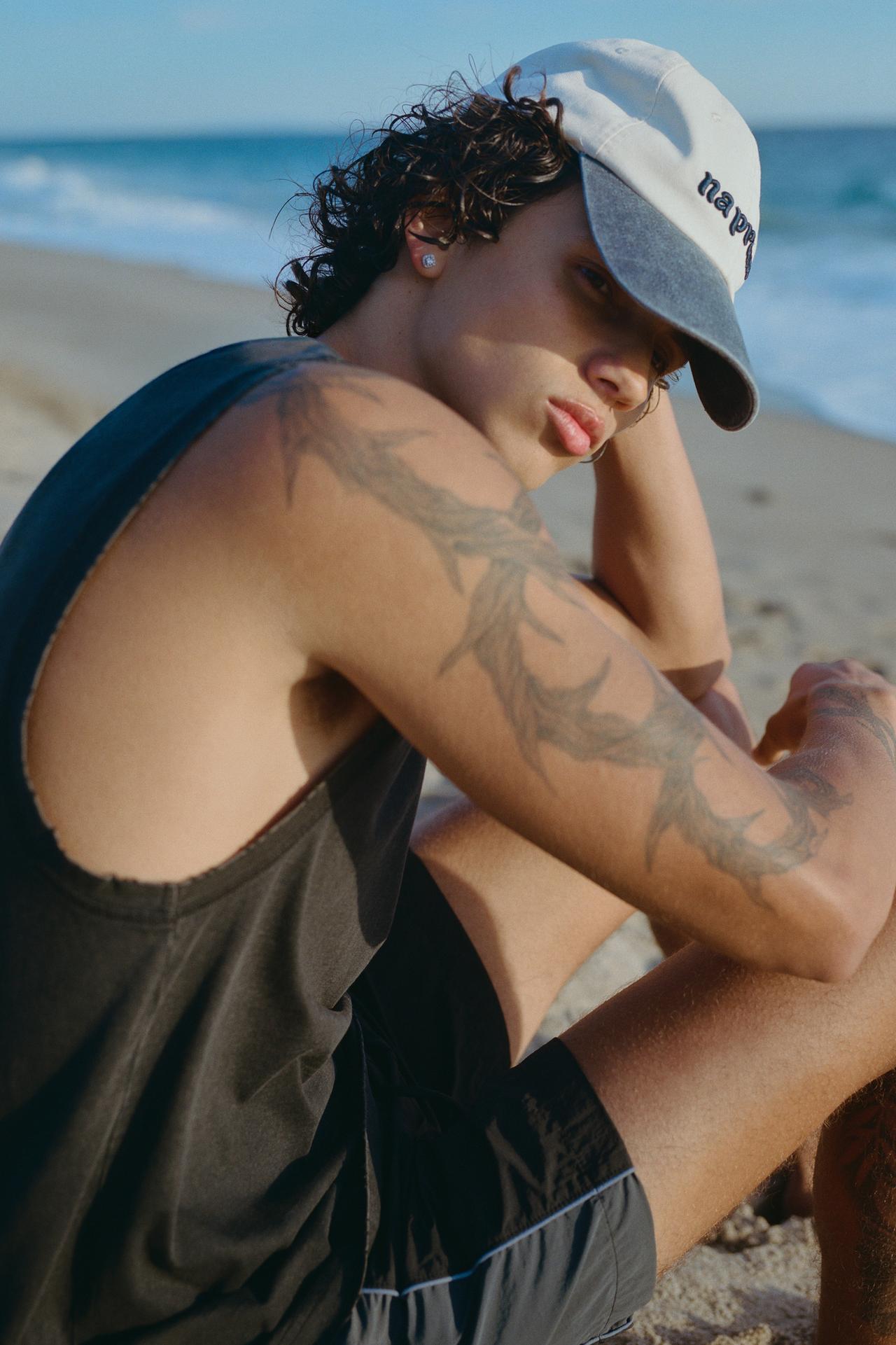 Panelled swimming trunks — Black