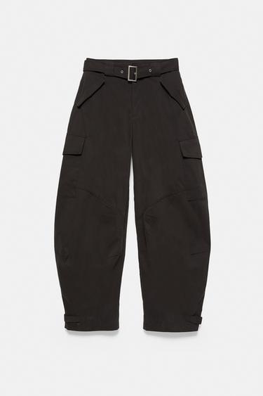 Barrel cargo trousers — Faded black 5