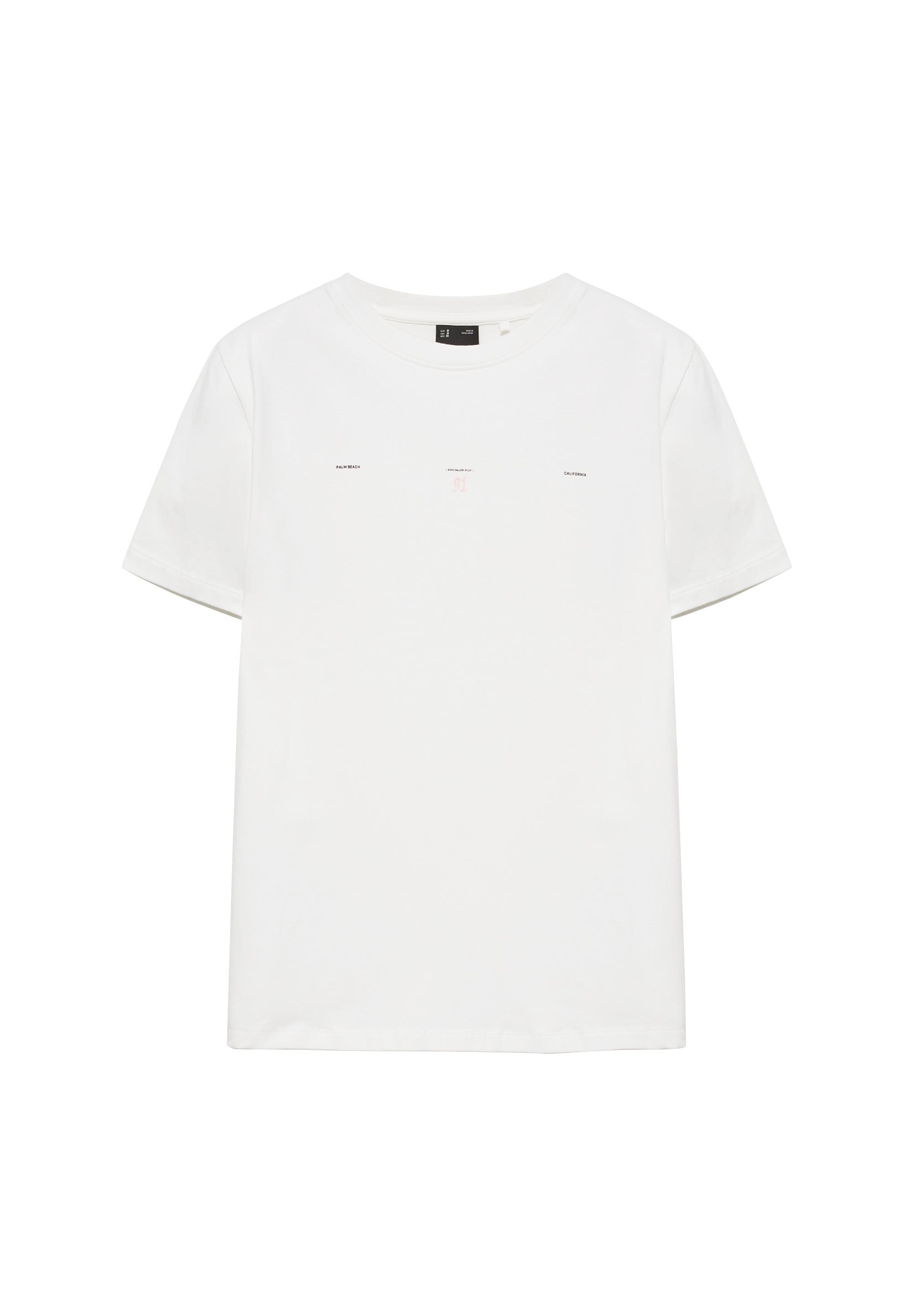 Muscle fit slogan T-shirt — White