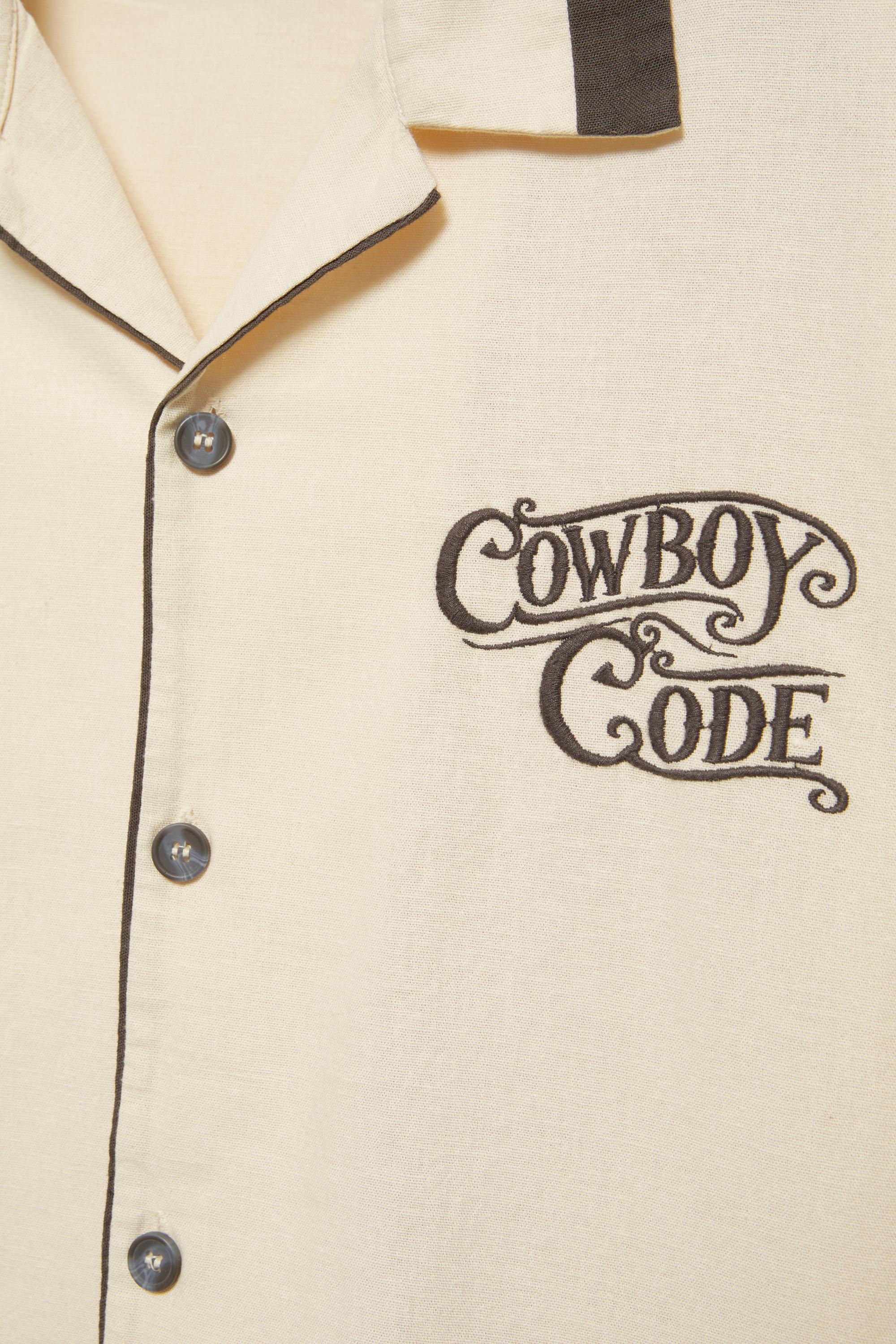 Cowboy Code short sleeve shirt — Off white