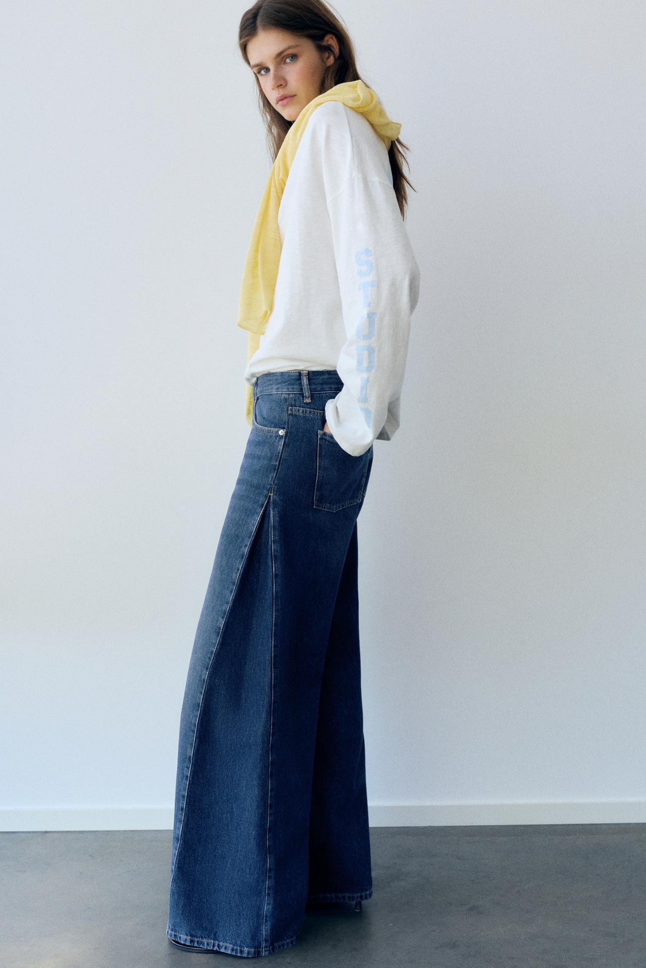 Wide-leg jeans — Dark navy