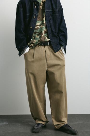 Baggy darted chinos — Beige 3