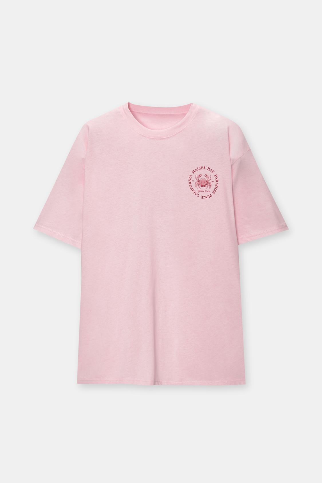 T-Shirt mit Malibu-Grafik - PULL&BEAR