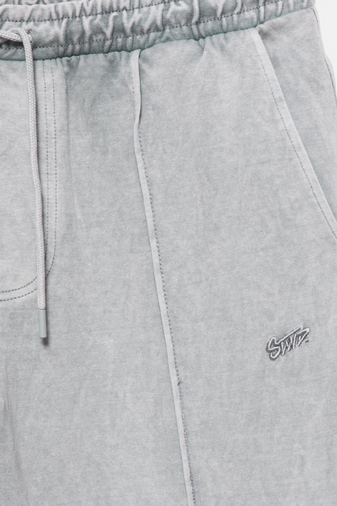 Washed-effect jogger trousers — Anthracite grey