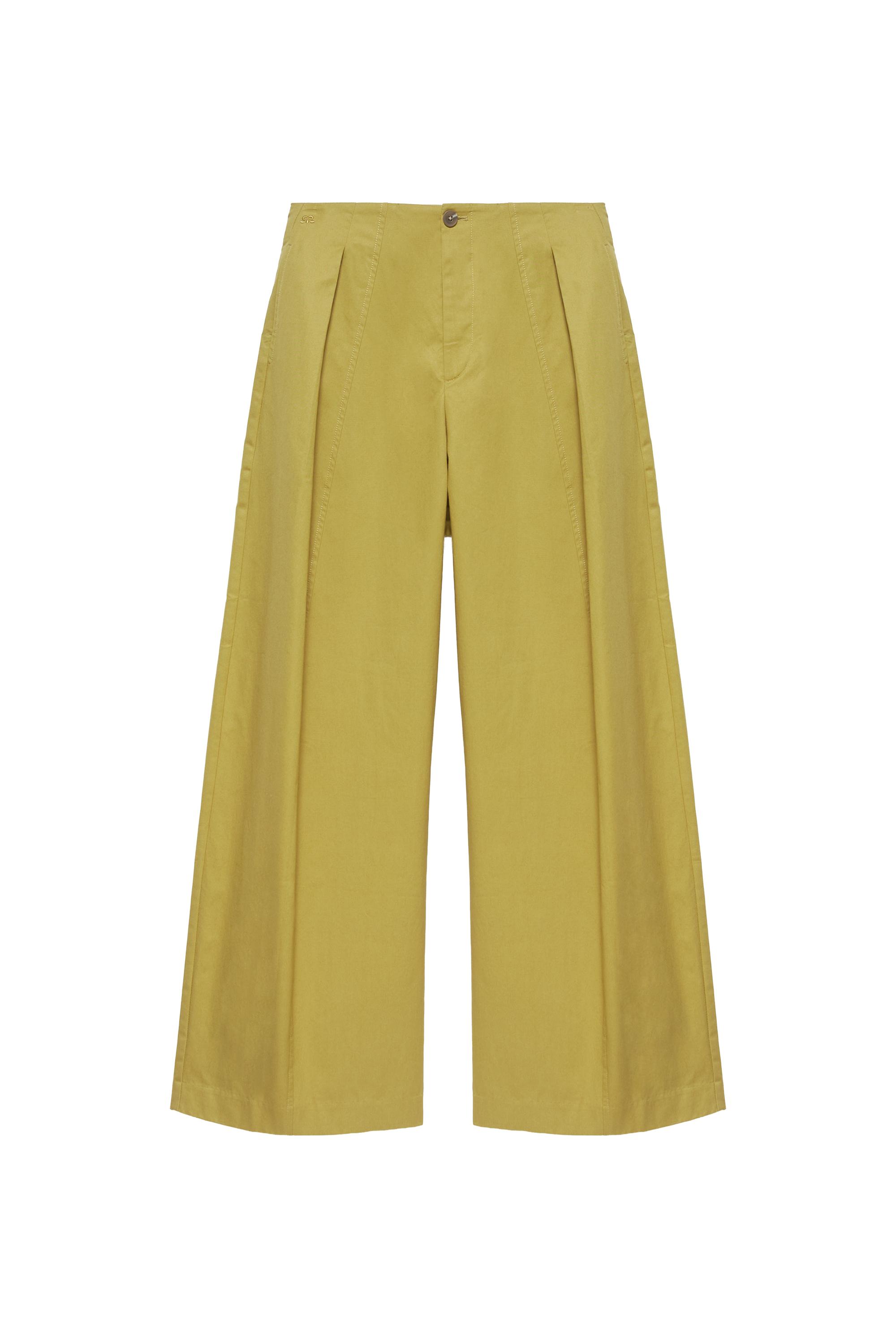 Pull&Bear Pileli barrel pantolon görsel 2
