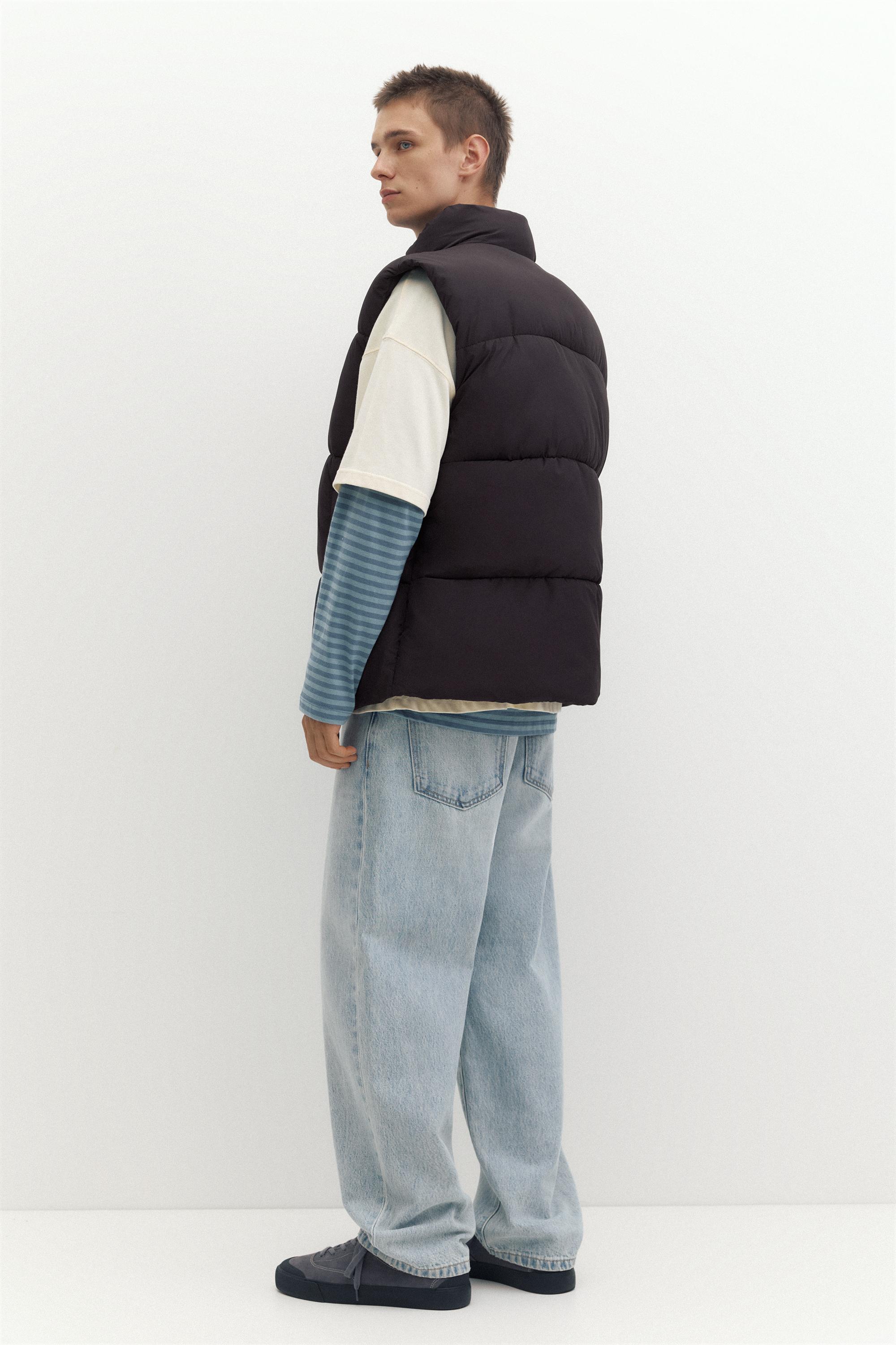 STWD quilted gilet — Black