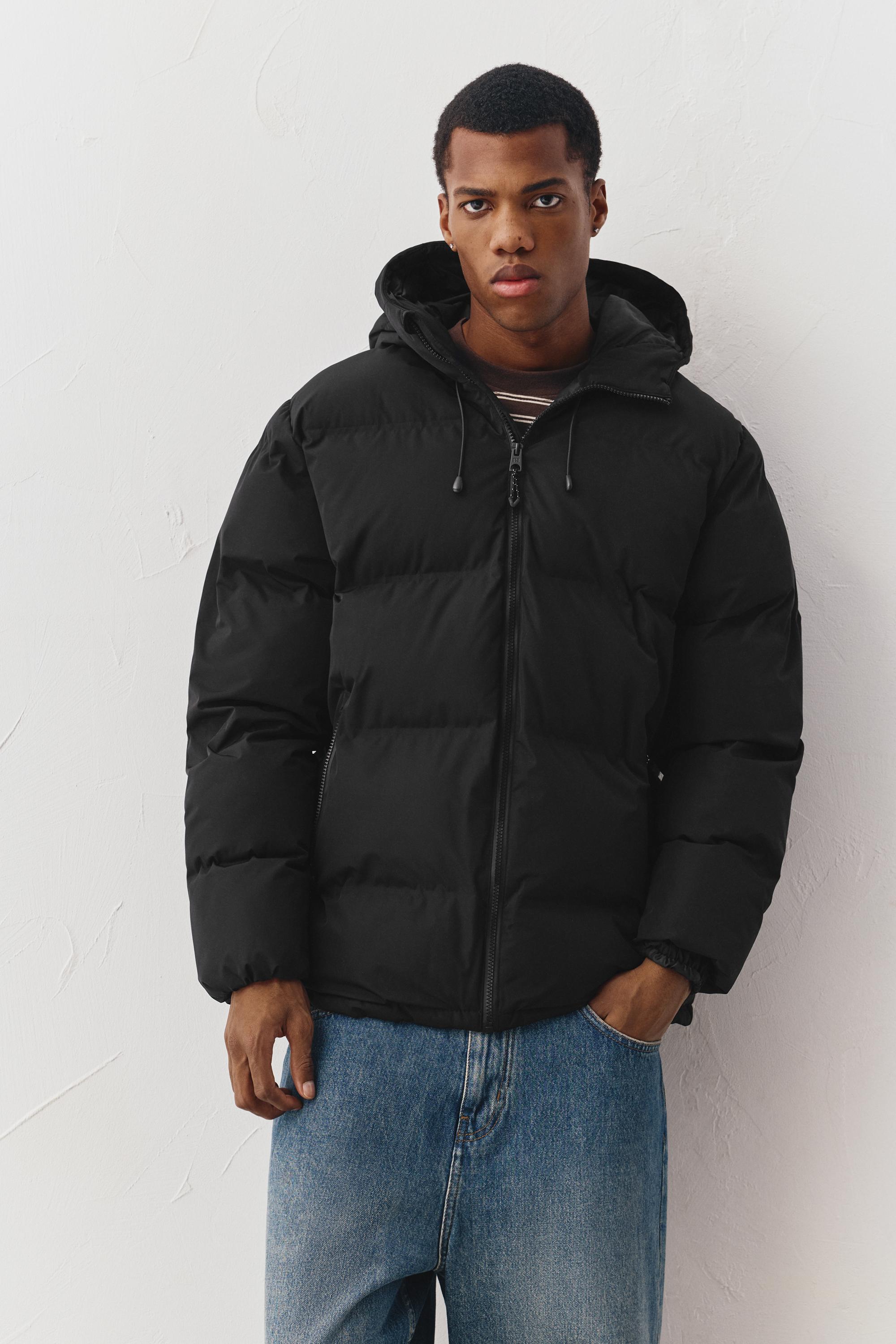 Kapüşonlu, ısıyla mühürlenmiş şişme ceket - Görsel 10