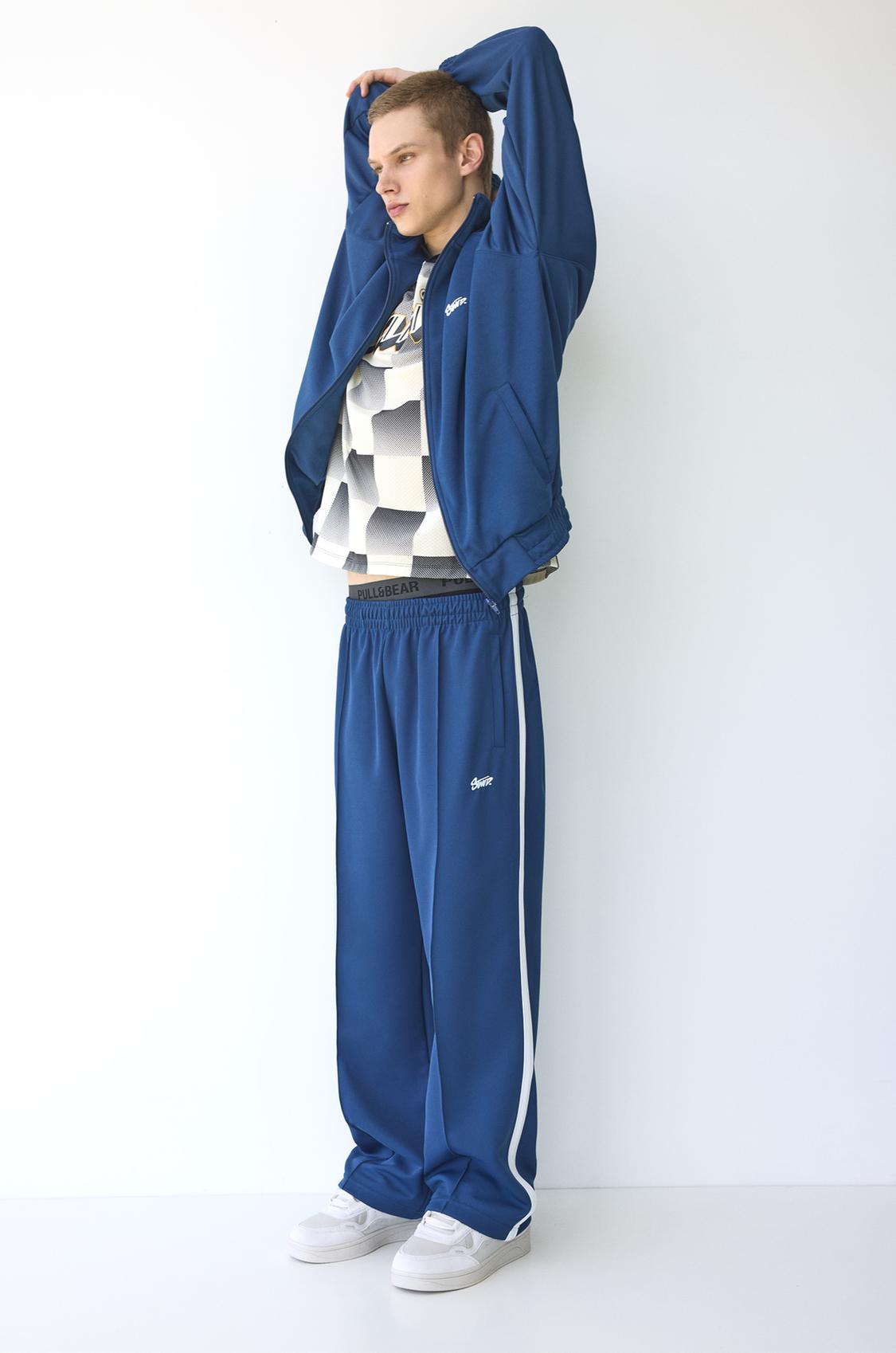 Wide Leg Pantaloni Tuta Pull And Bear Pantaloni Tuta Skater PULL&BEAR