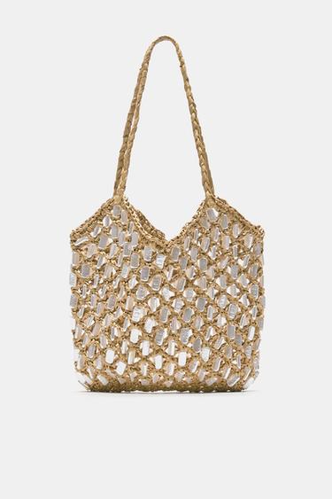 Embellished shoulder bag — Beige 1