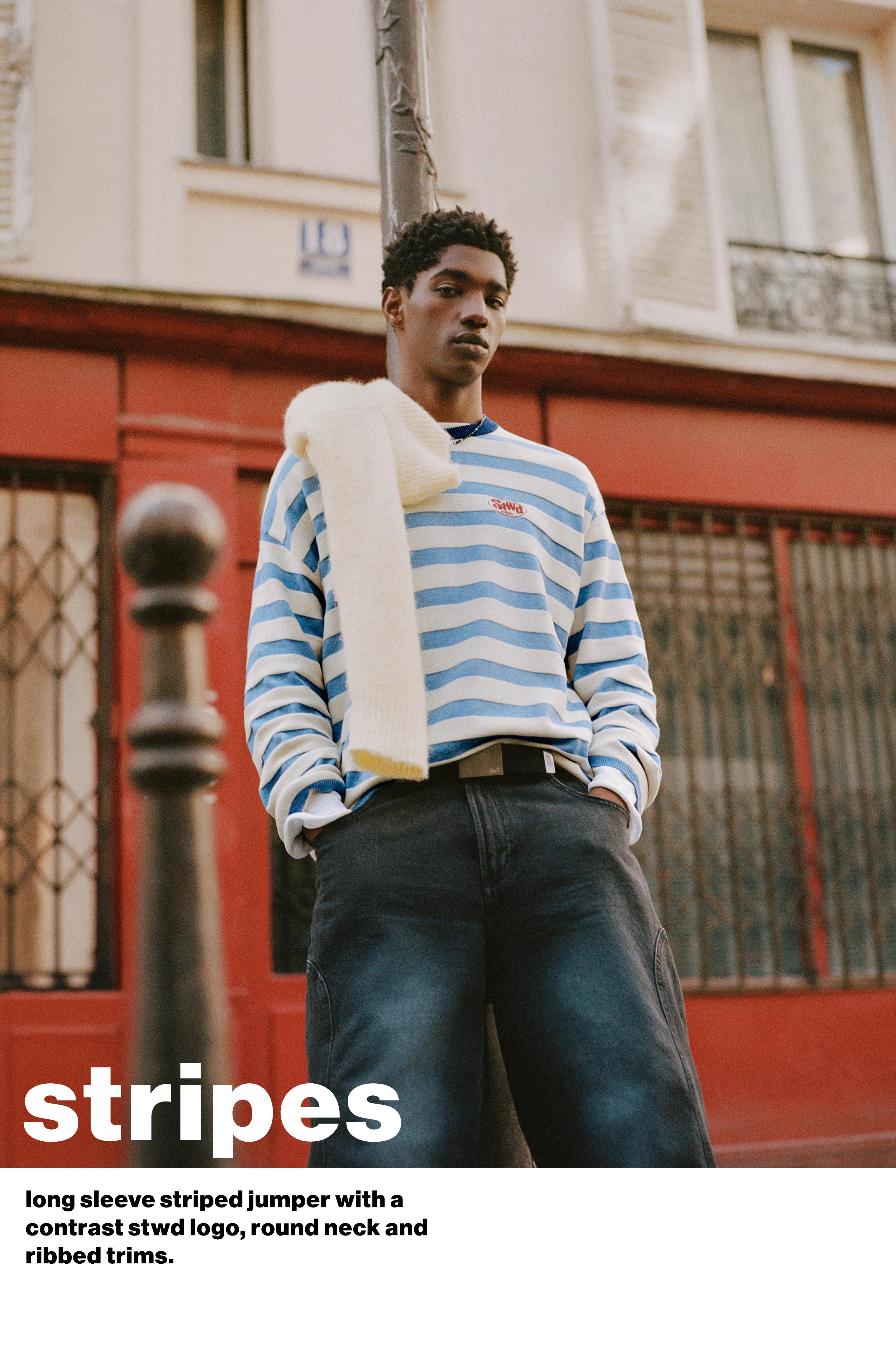 Çizgili örgü tişört - Görsel 39