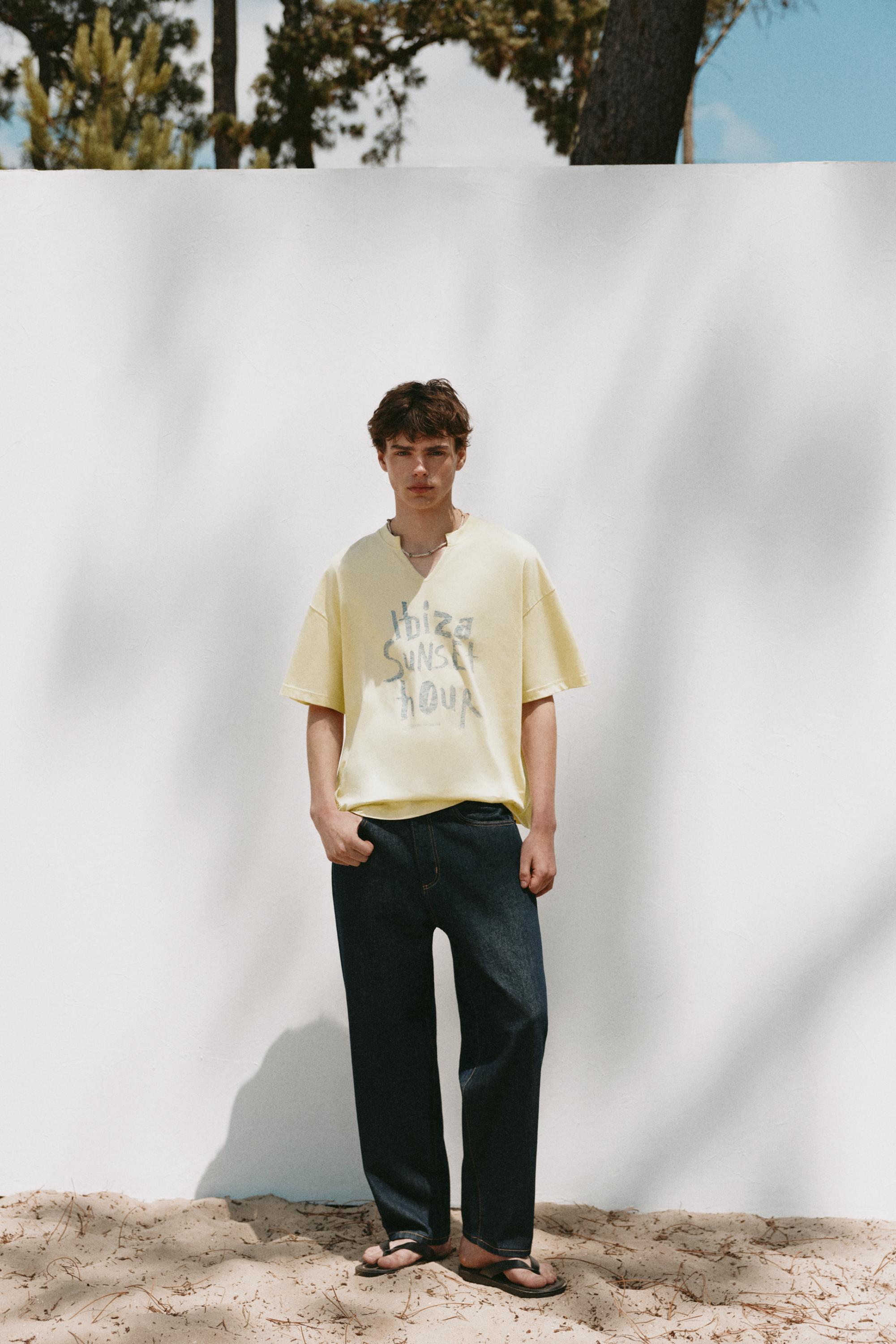 Ibiza Sunset Hour T-shirt — Yellow
