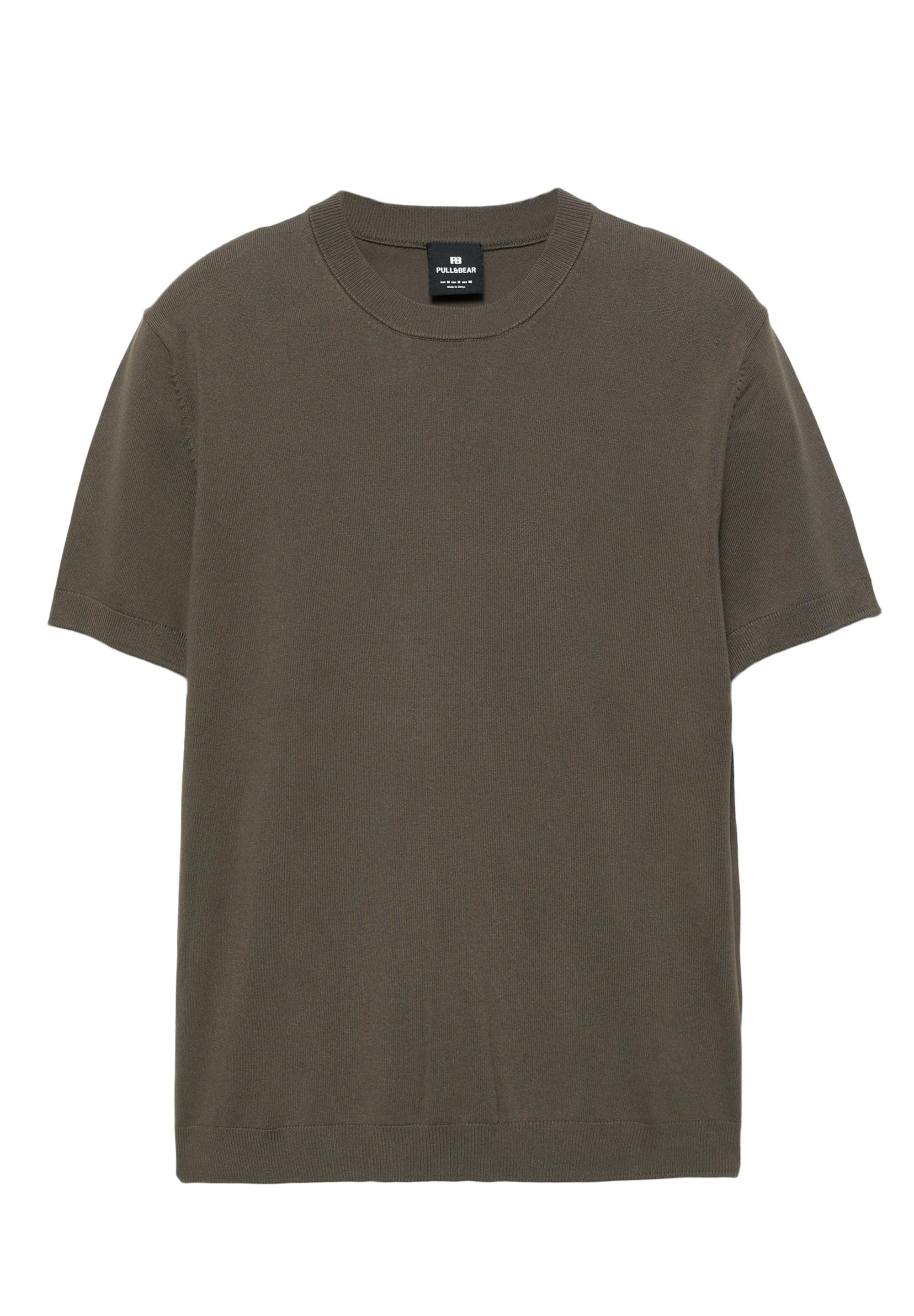 Short sleeve jumper — Mole brown