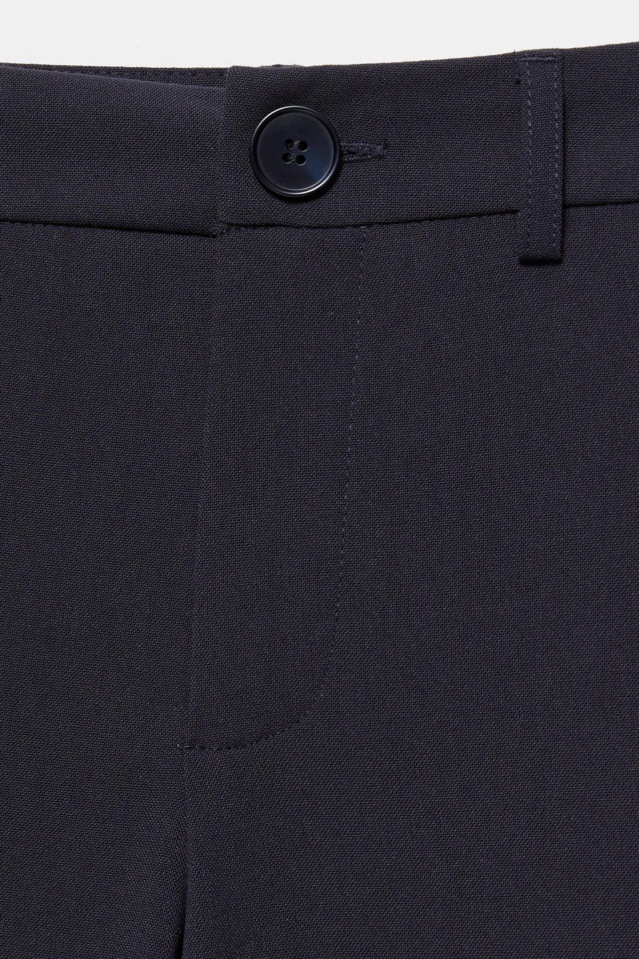 Slim fit straight smart trousers — Dark navy