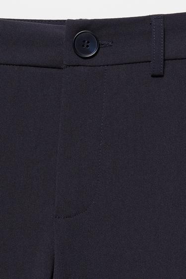 Slim fit straight smart trousers — Dark navy 7