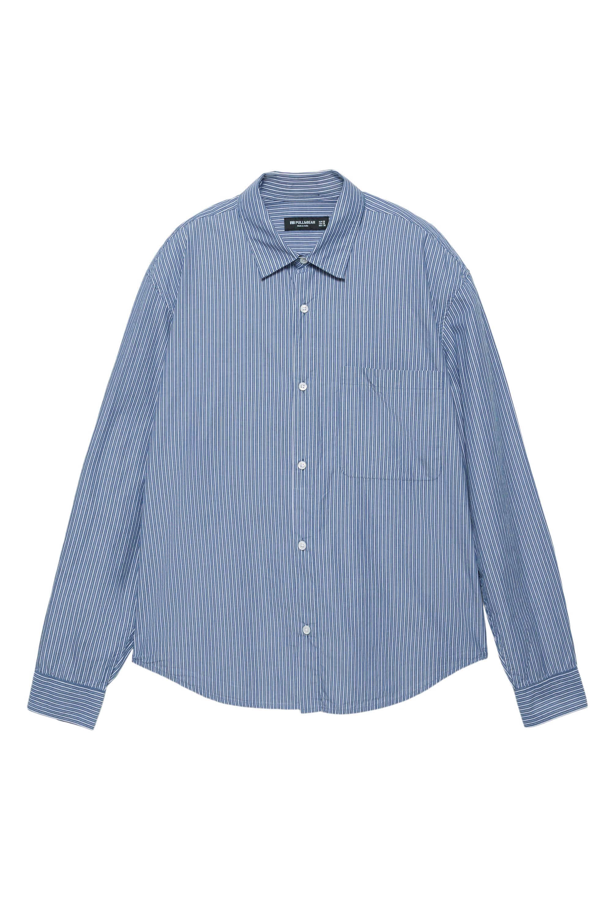 Çizgili uzun kollu gömlek - Görsel 22