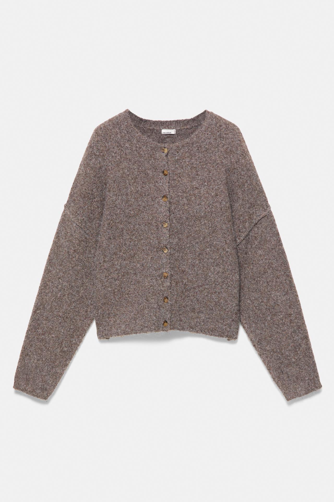 Soft touch cardigan — Brown