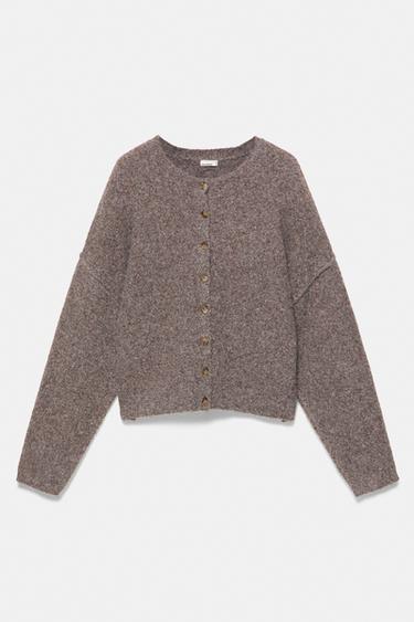 Soft touch cardigan — Brown 5