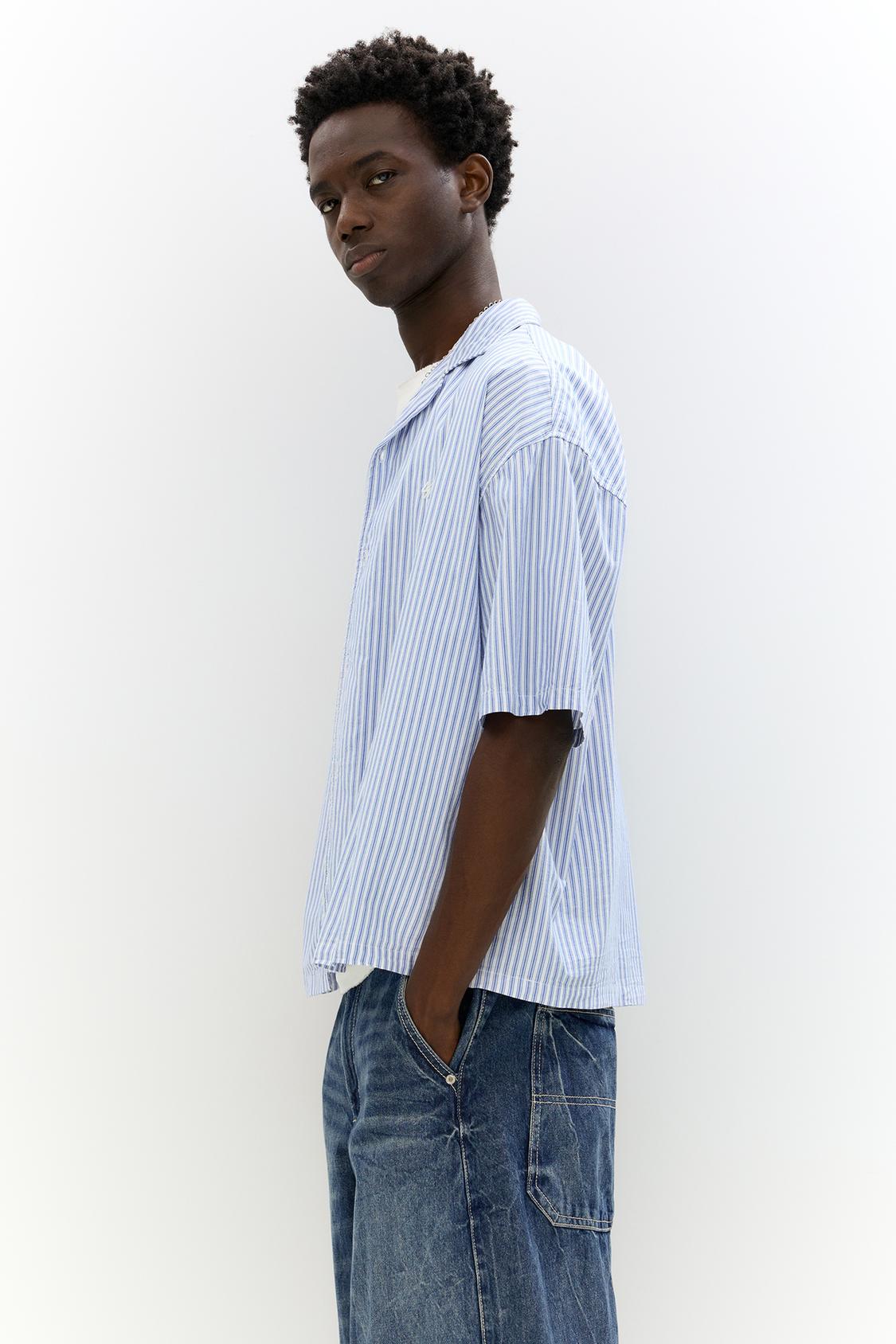 Camiseta Cuello Alto Top Rayas Pull And Bear Camisa Rayas Hombre