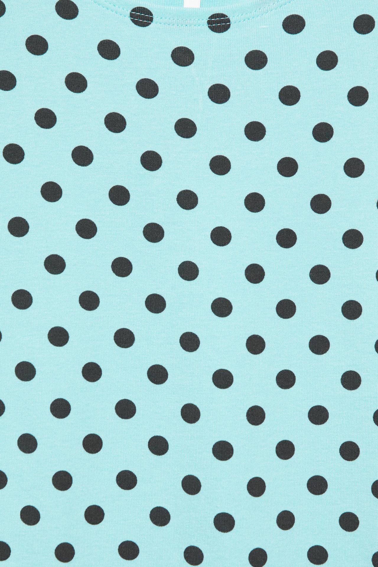 Fitted short sleeve T-shirt — Pale turquoise