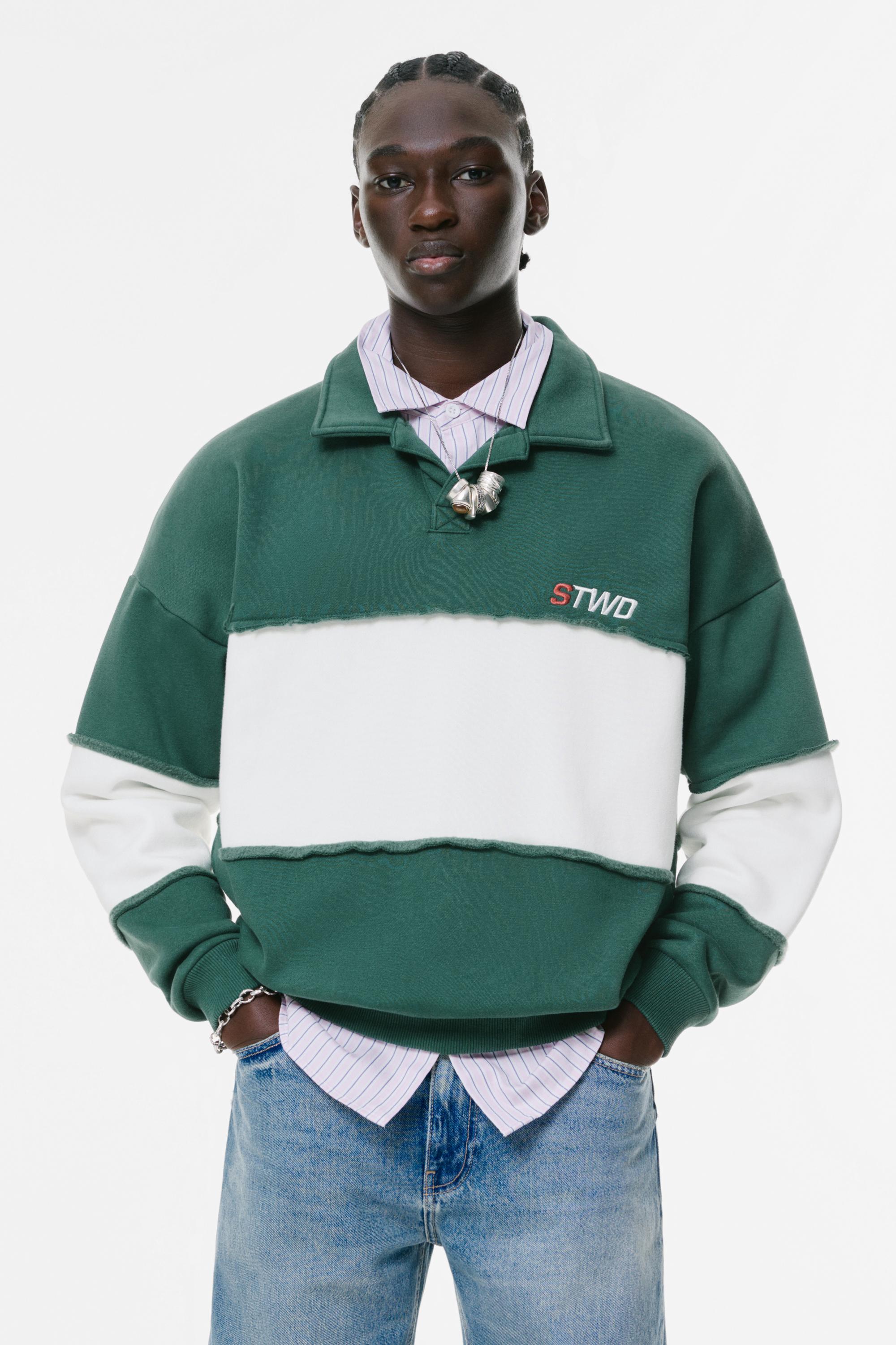 Polo-Sweatshirt Mit Paneelen Stwd