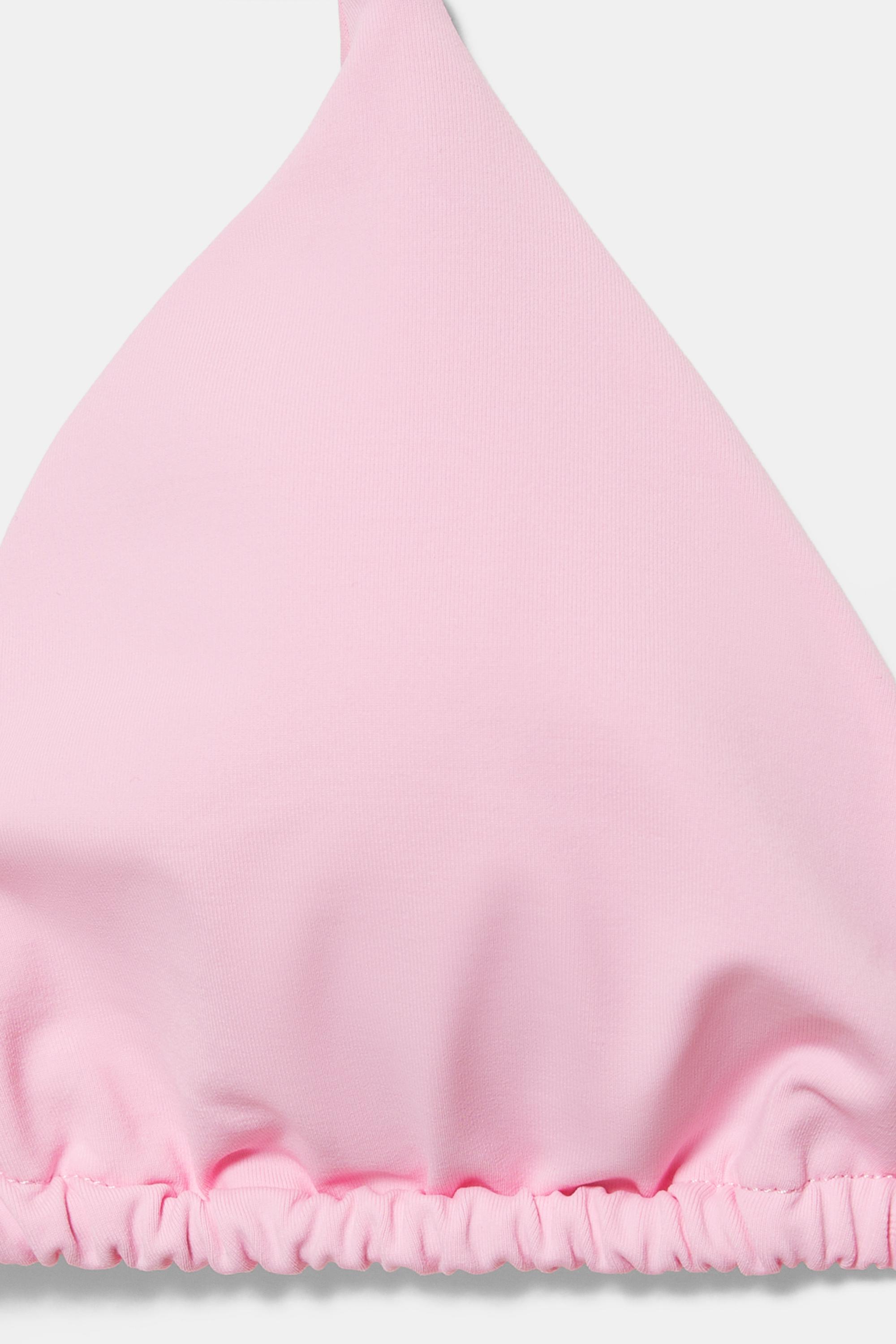 Triangle bikini top — Pink
