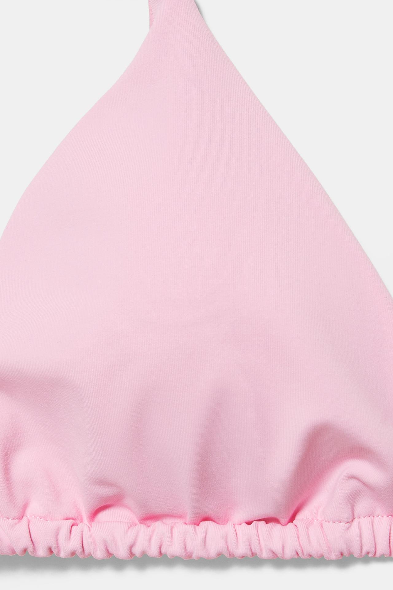 Triangle bikini top — Pink