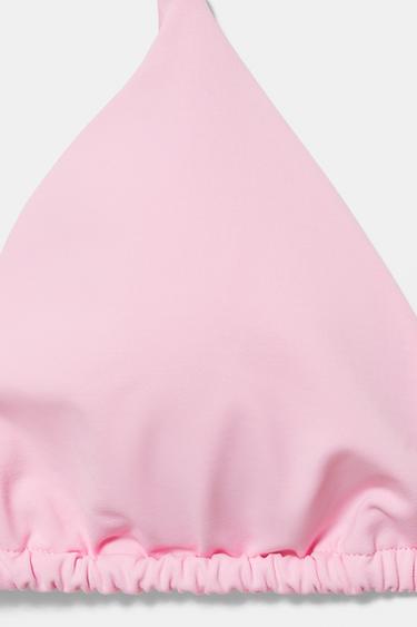 Triangle bikini top — Pink 4