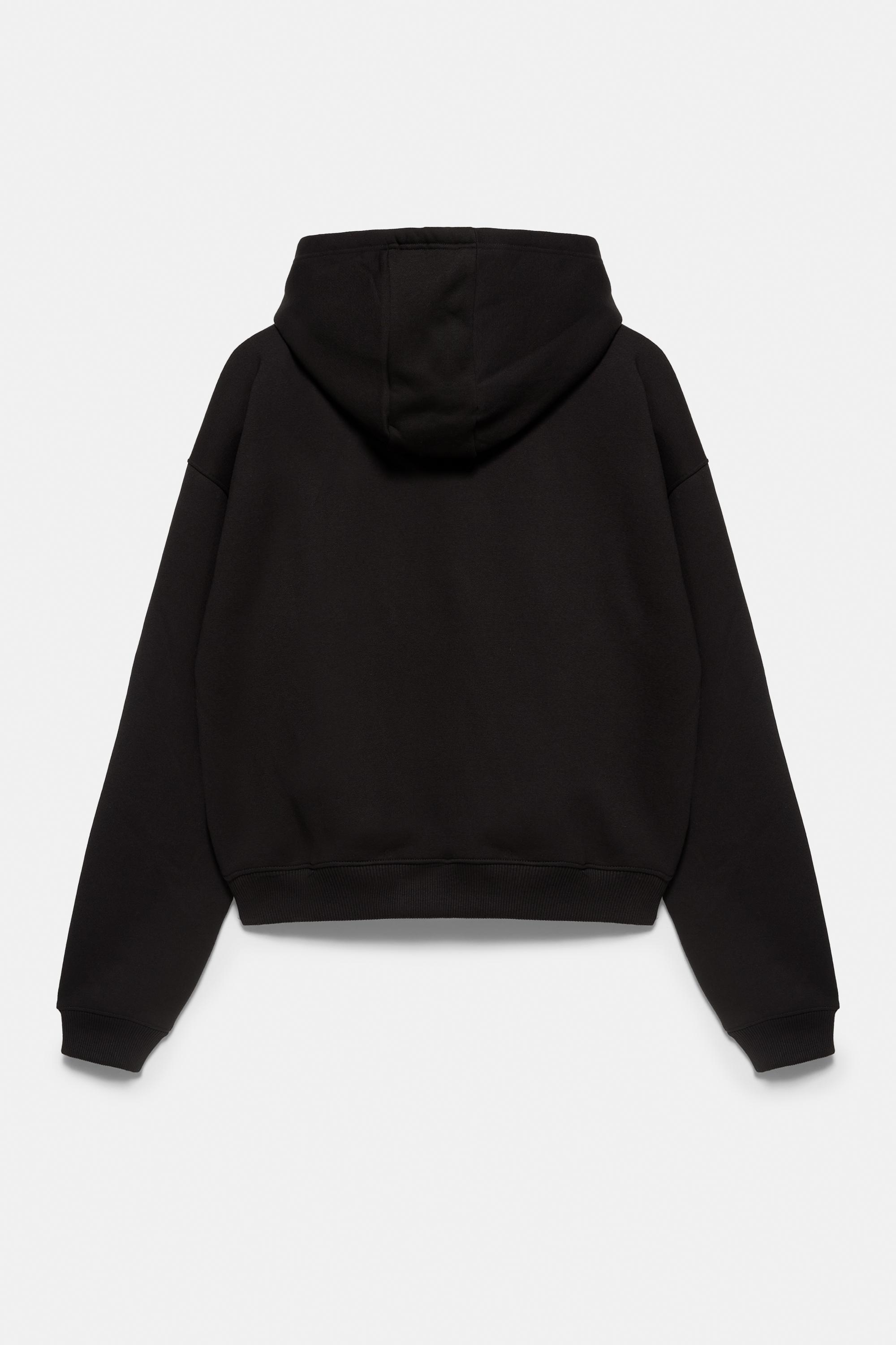 Zip-up hoodie — Black