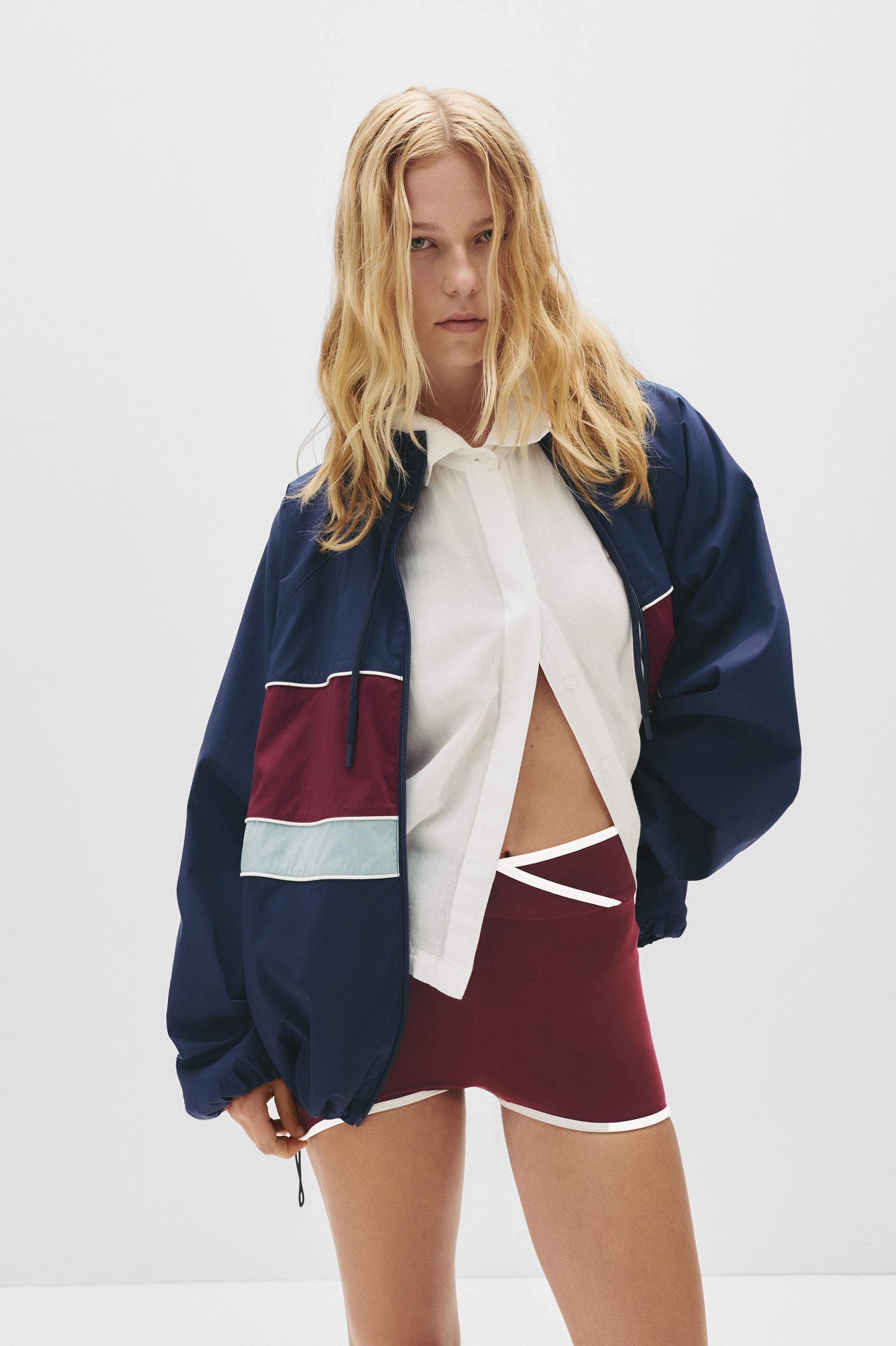 Shorts Mit Wickelbund Und Kontrast