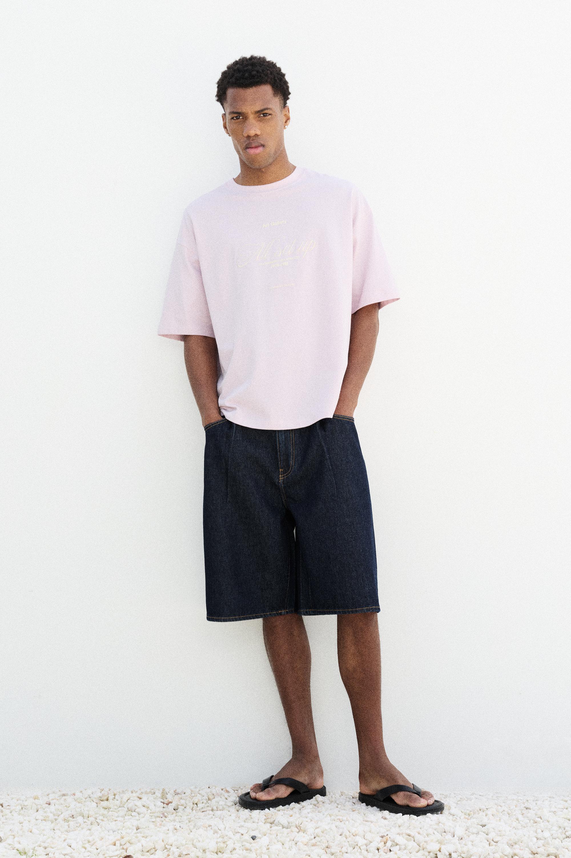 Relaxed fit Williamsburg grafik baskılı tişört - Görsel 5