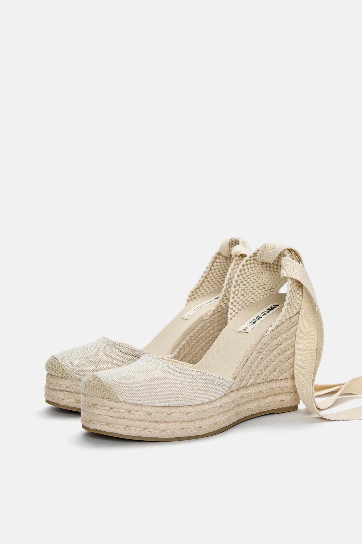 Espadrille wedges — Ecru