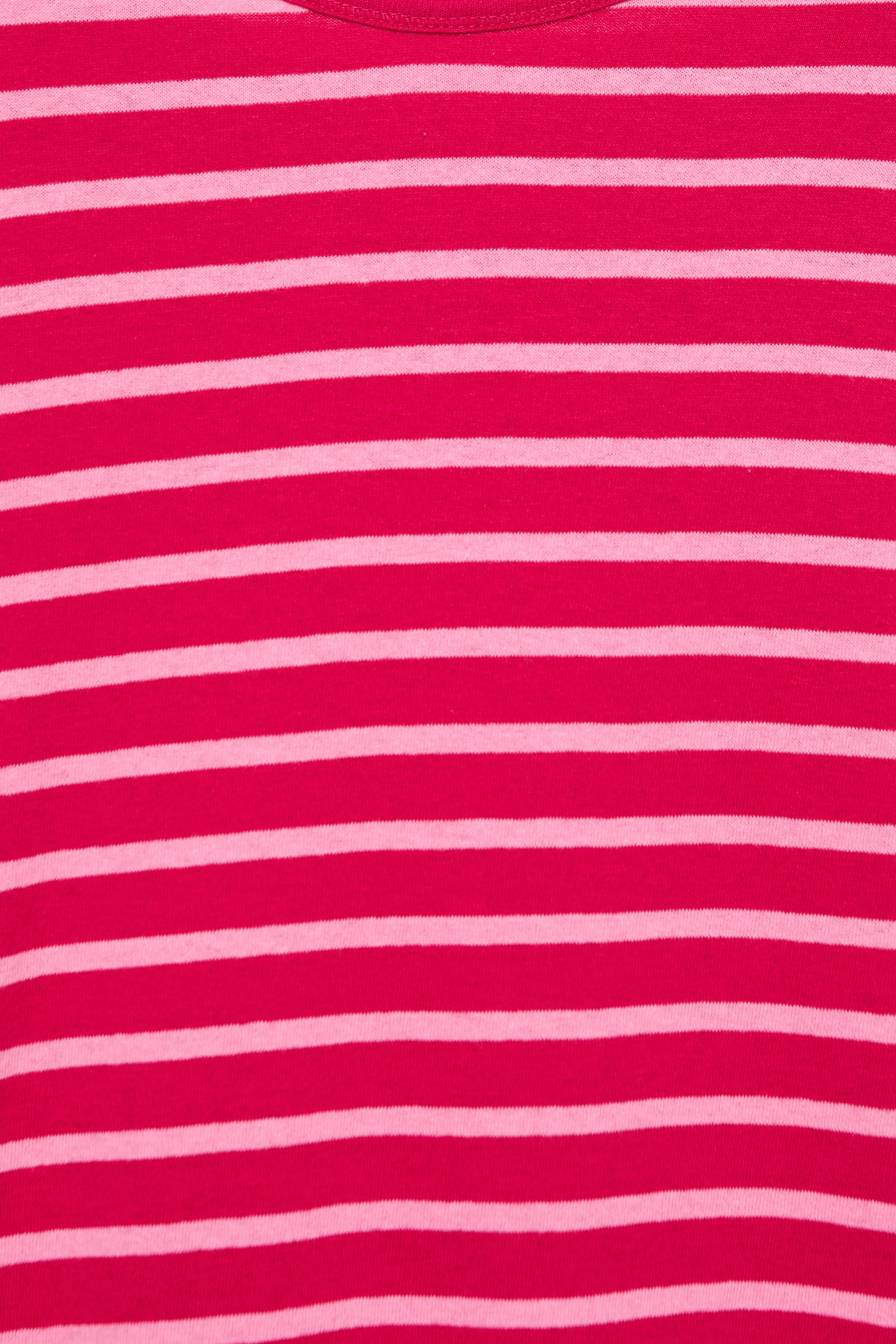 Oversize long sleeve striped T-shirt — Striped