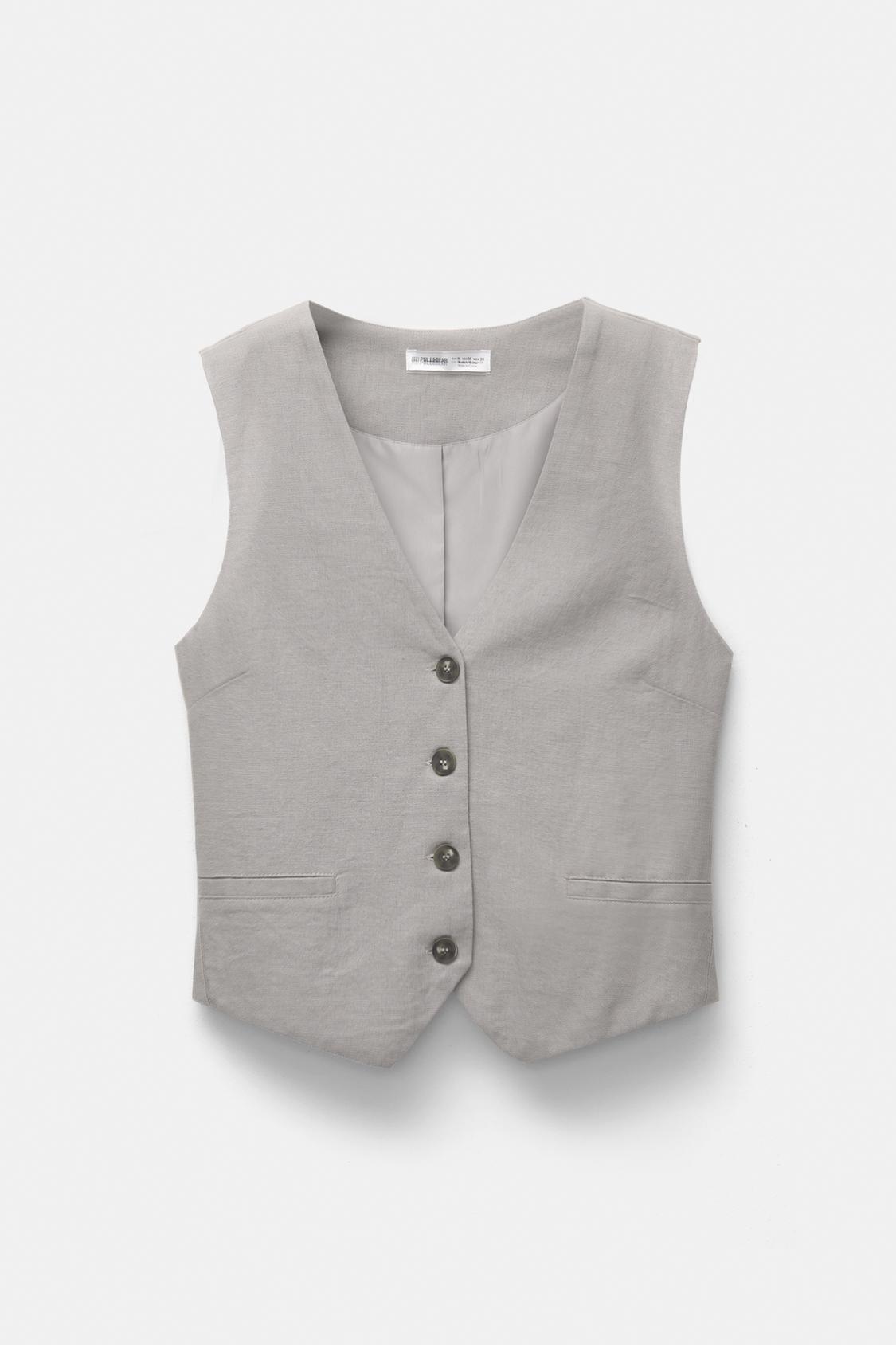 Gilet Gris Femme H&m Vest Pull Sans Manche Femme Pull And Bear