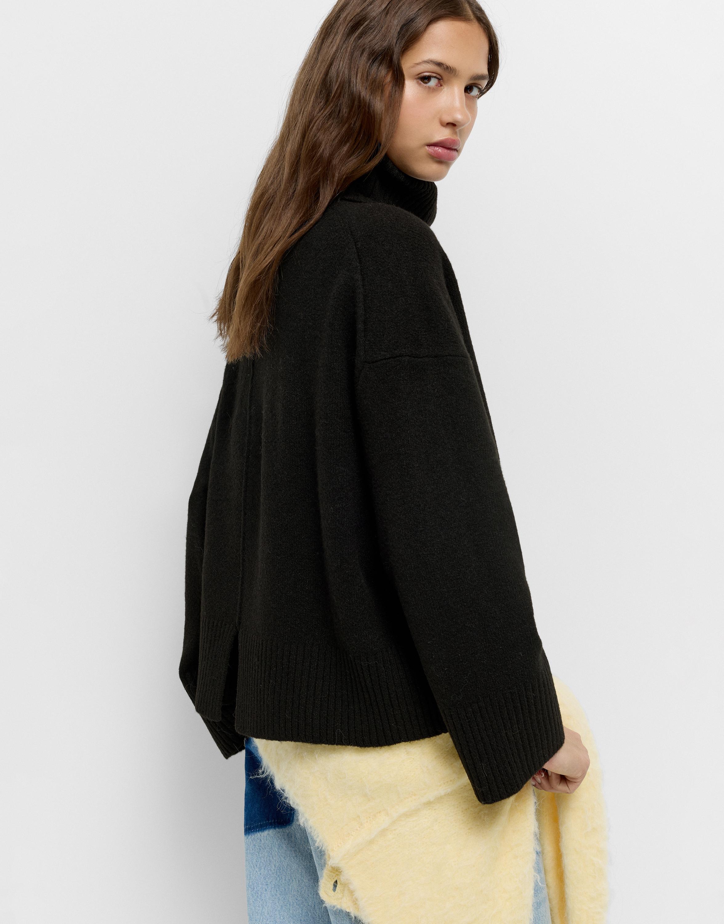 Yumuşak dik yaka kazak - Görsel 23