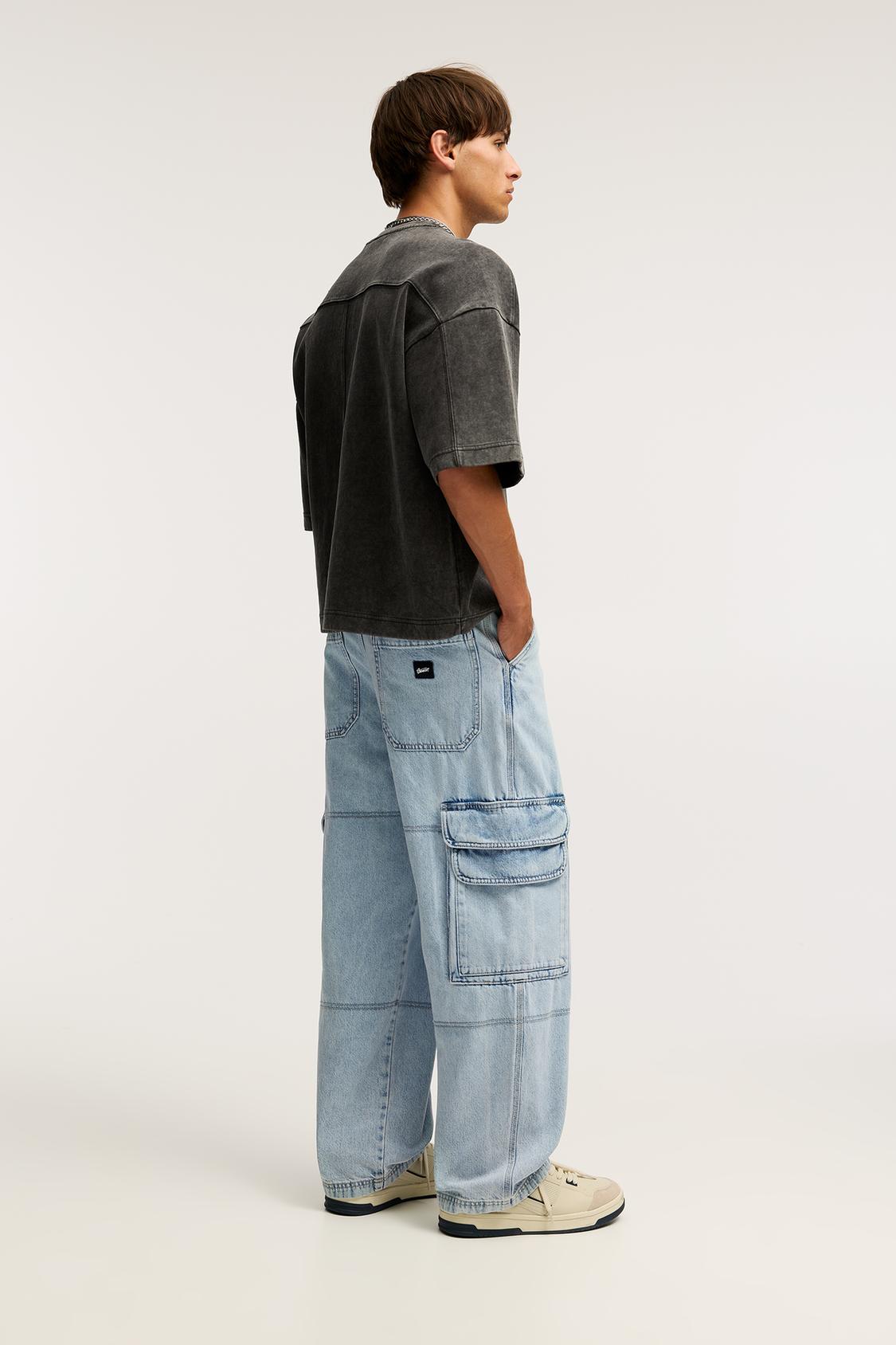 Pantalones Vaqueros Pull And Bear Hombre Pantalon Baggy Pantalones