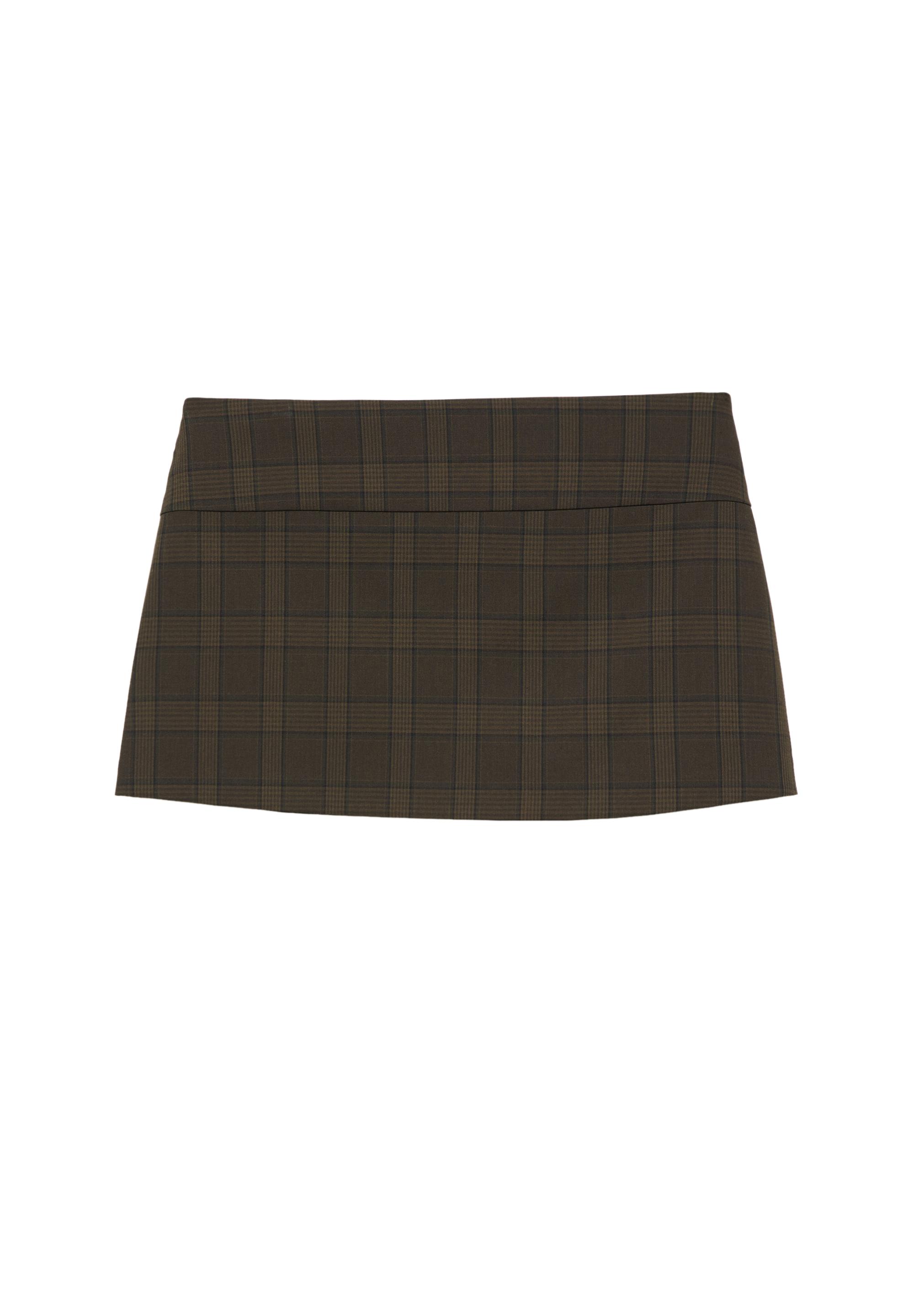 Mini skort — Dark brown